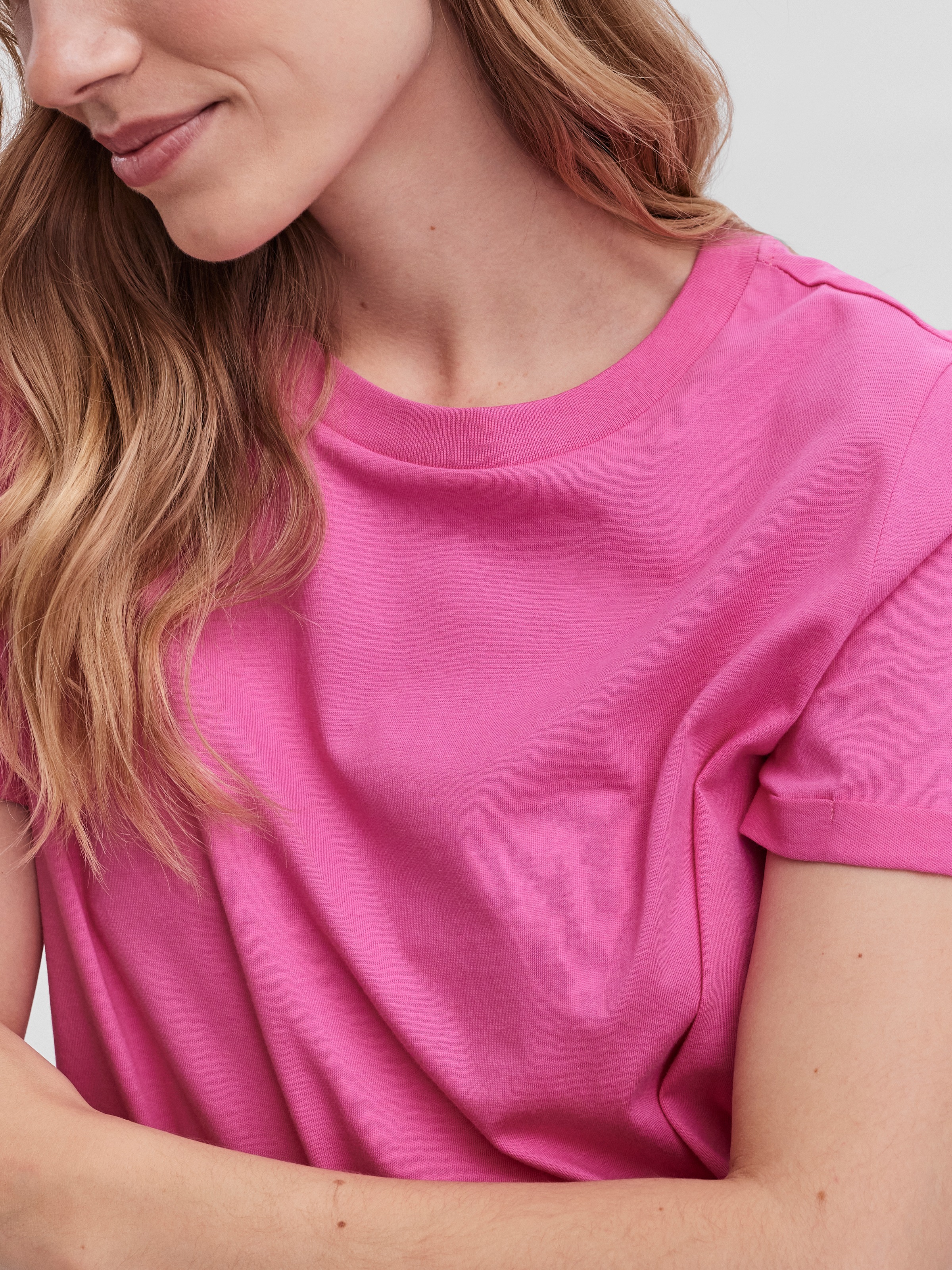 Vero Moda Kurzarmshirt "VMPAULA S/S T-SHIRT NOOS" Baumwolle, regular fit günstig online kaufen