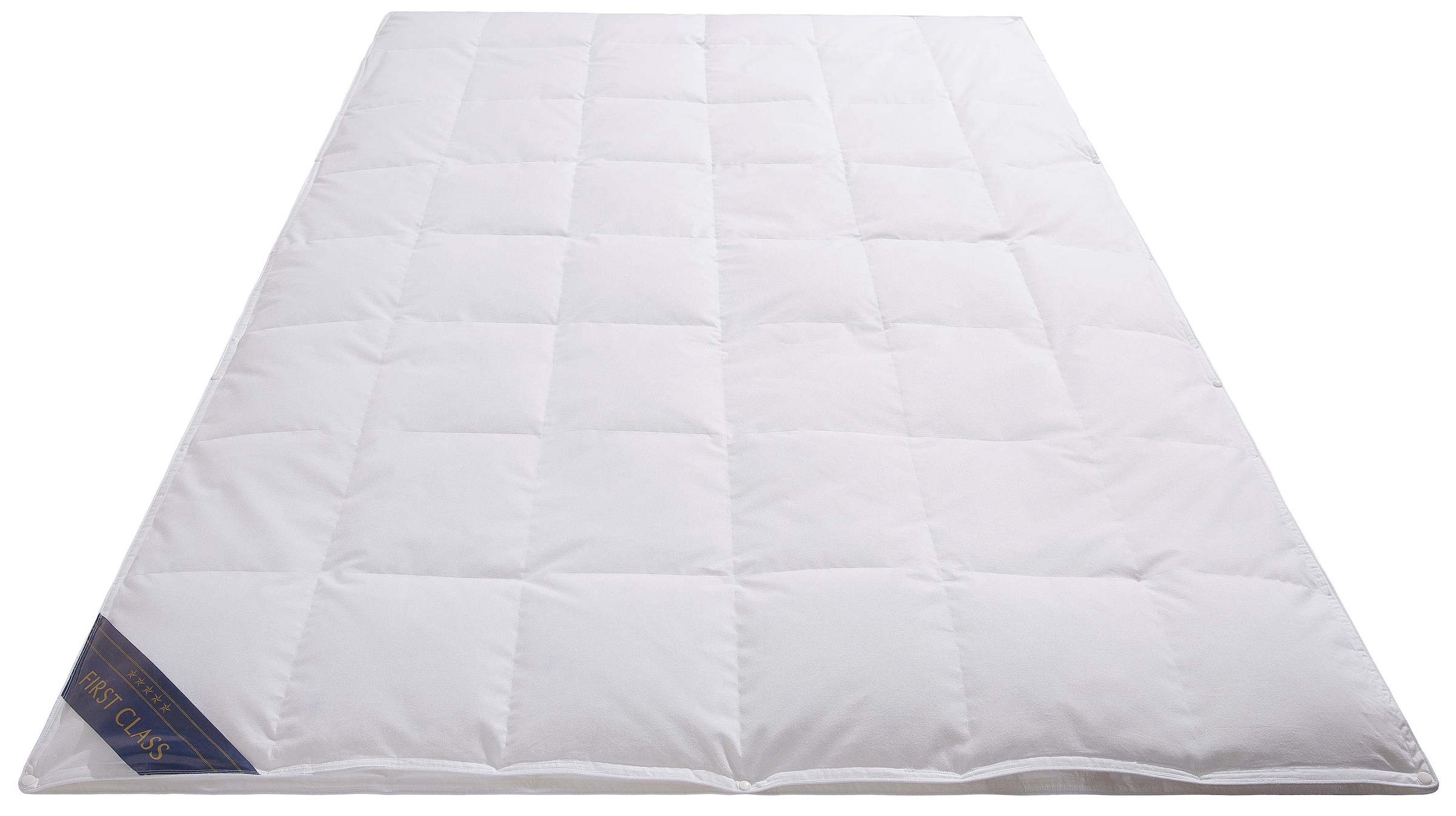 Hanse by RIBECO Daunenbettdecke »Jonas, 4-Jahreszeitenbettdecke 135x200 & 155x220 cm«, 4-Jahreszeiten, Füllung 90% Daunen, 10% Federn, Bezug 100% Baumwolle, (1 St.), Bettdecke für alle Jahreszeiten, Made in Germany