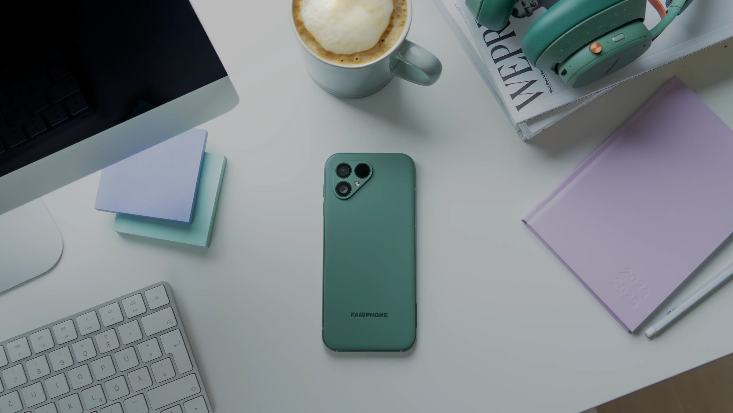 Fairphone Smartphone »Das Fairphone ( Gen. 5 )« Moosgrün