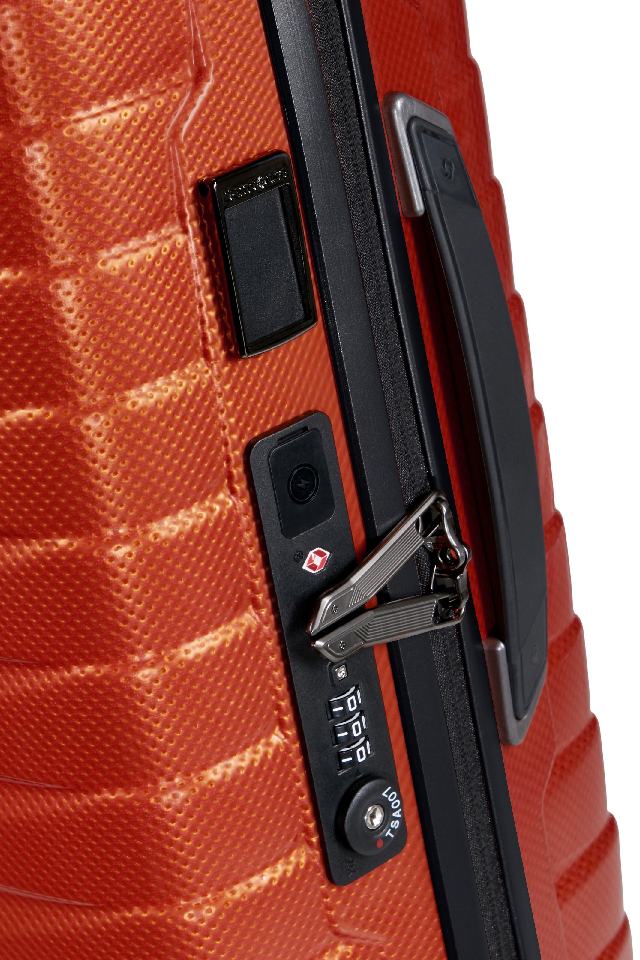 Samsonite Hartschalen-Trolley »PROXIS, verschiedene Größen und Farben« 38 l 4 Rollen arretierbares und versenkbares Druckknopf-Trolleysystem