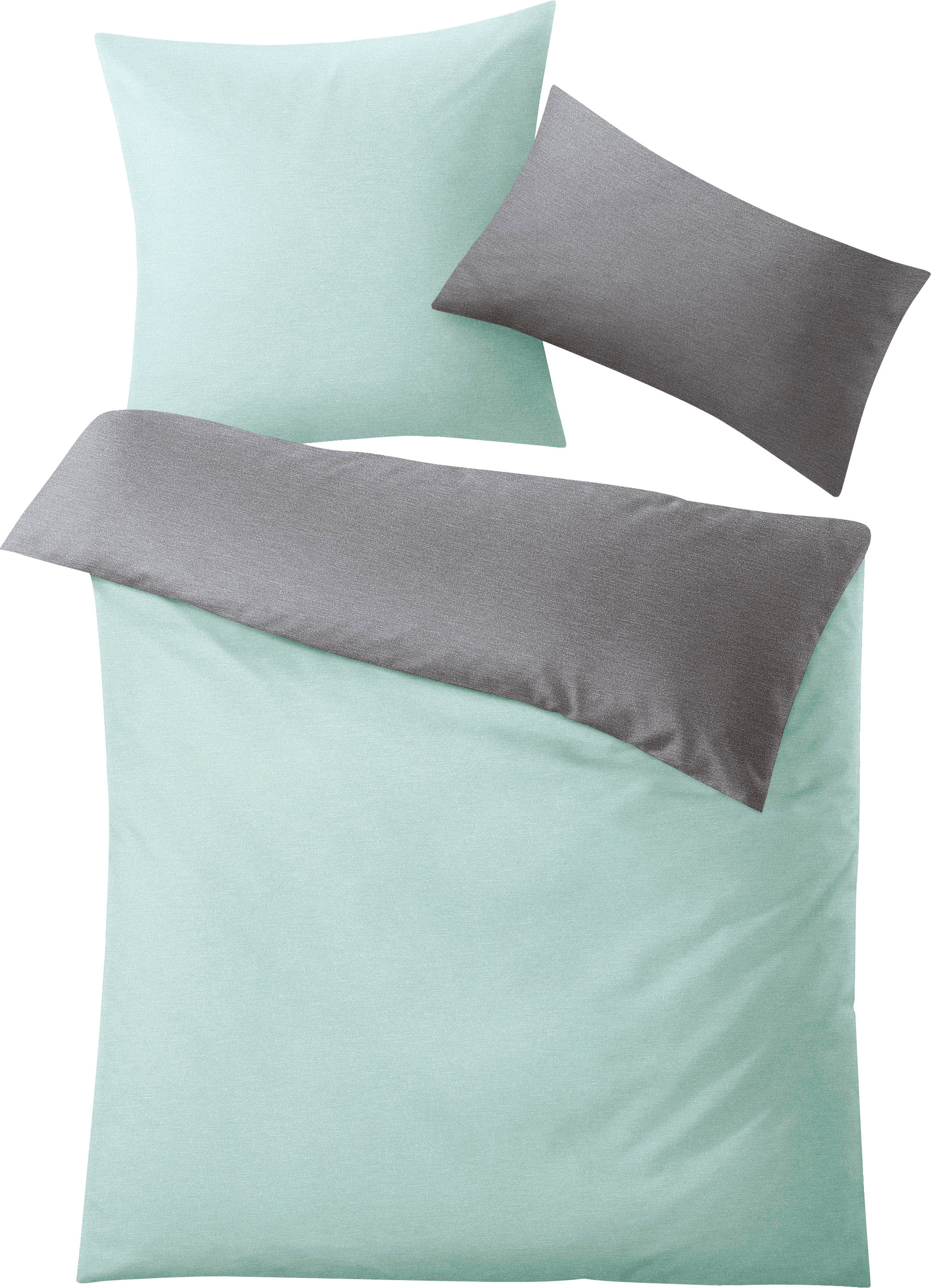 Kleine Wolke Wendebettwäsche "Gracia" 2 Stk. in Mélange-Optik günstig online kaufen