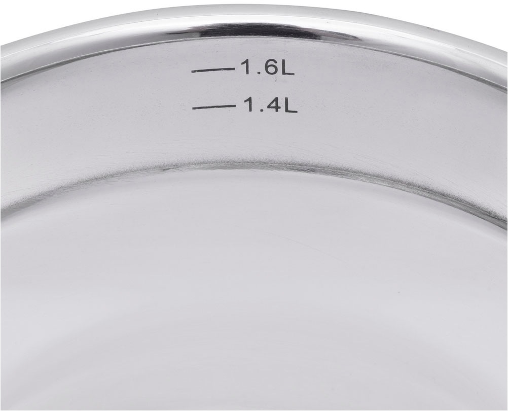 RESTO Kitchenware Kasserolle »Rigel, Soßentopf 1,9 l, energiesparend und spülmaschinenfest«, Edelstahl 18/10, (2 tlg.), mit hitzebeständigem Glasdeckel, im Geschenkkarton