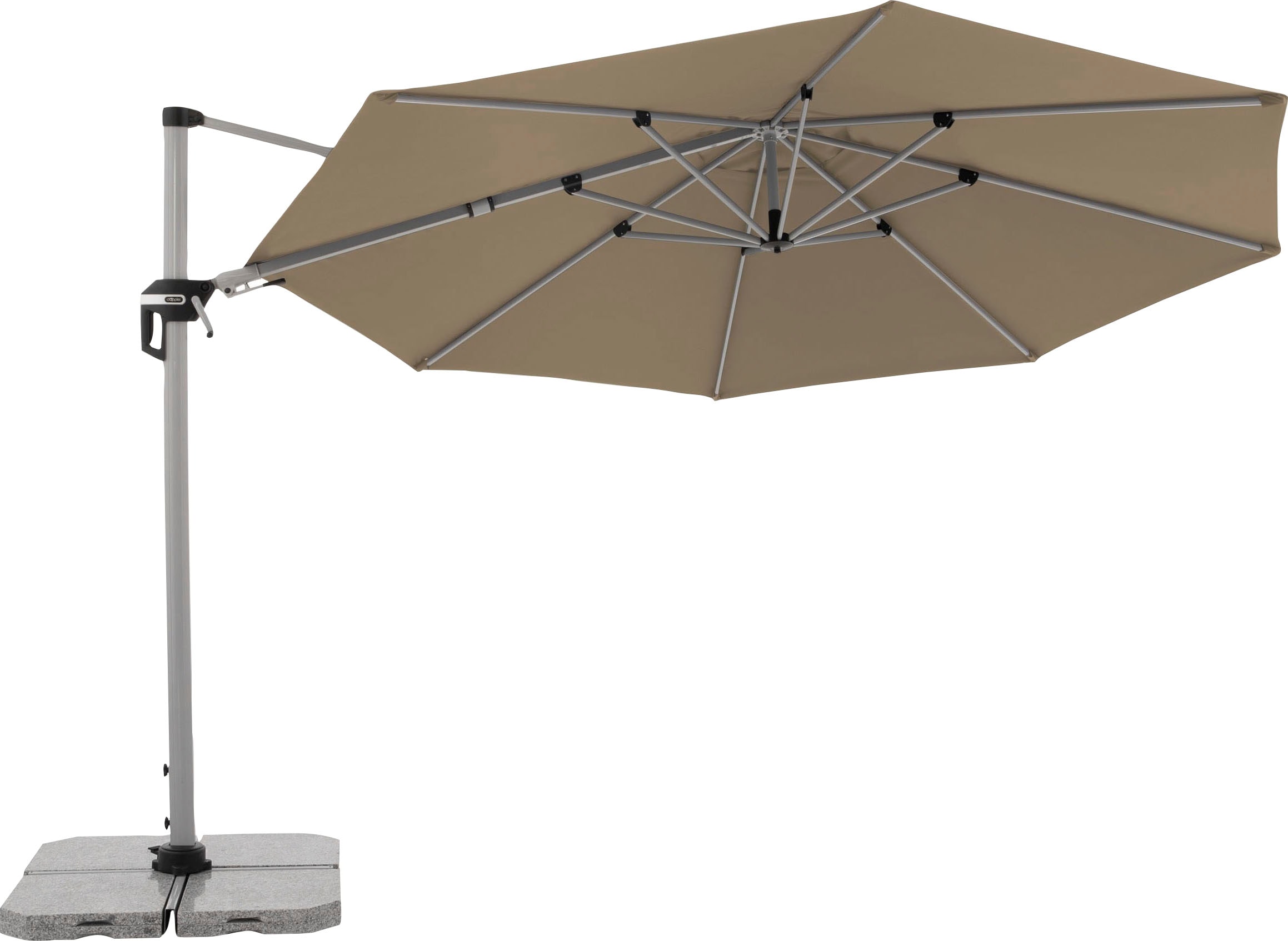 doppler® Ampelschirm, UV-beständig, um 360 Grad drehbar
