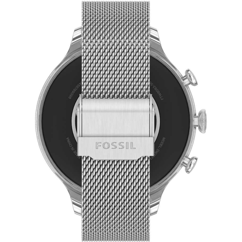 Damenmode Uhren Fossil Smartwatches Smartwatch »FTW6083«, (Wear OS by Google) silberfarben