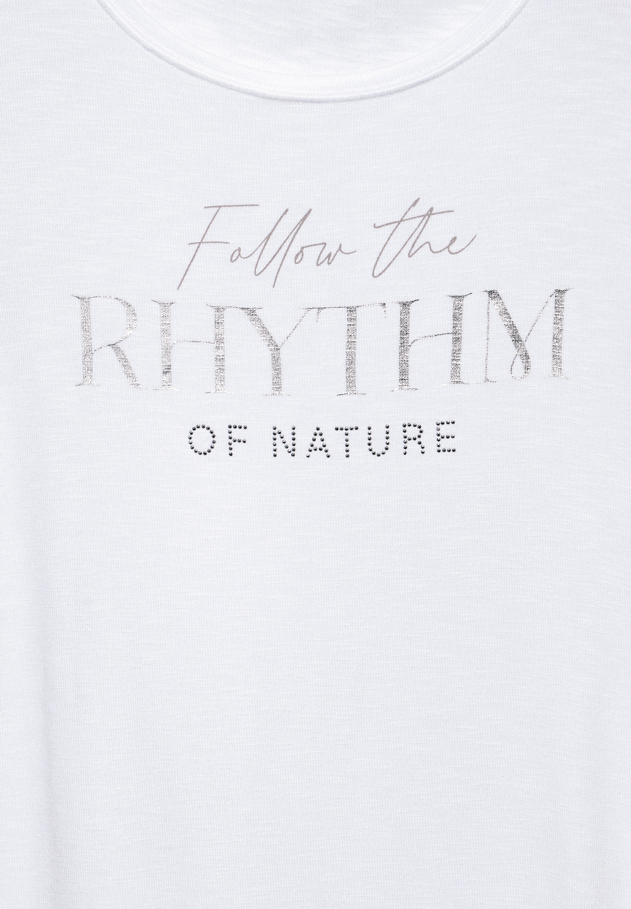 STREET ONE Rundhalsshirt »RHYTHM«, mit Schriftzug