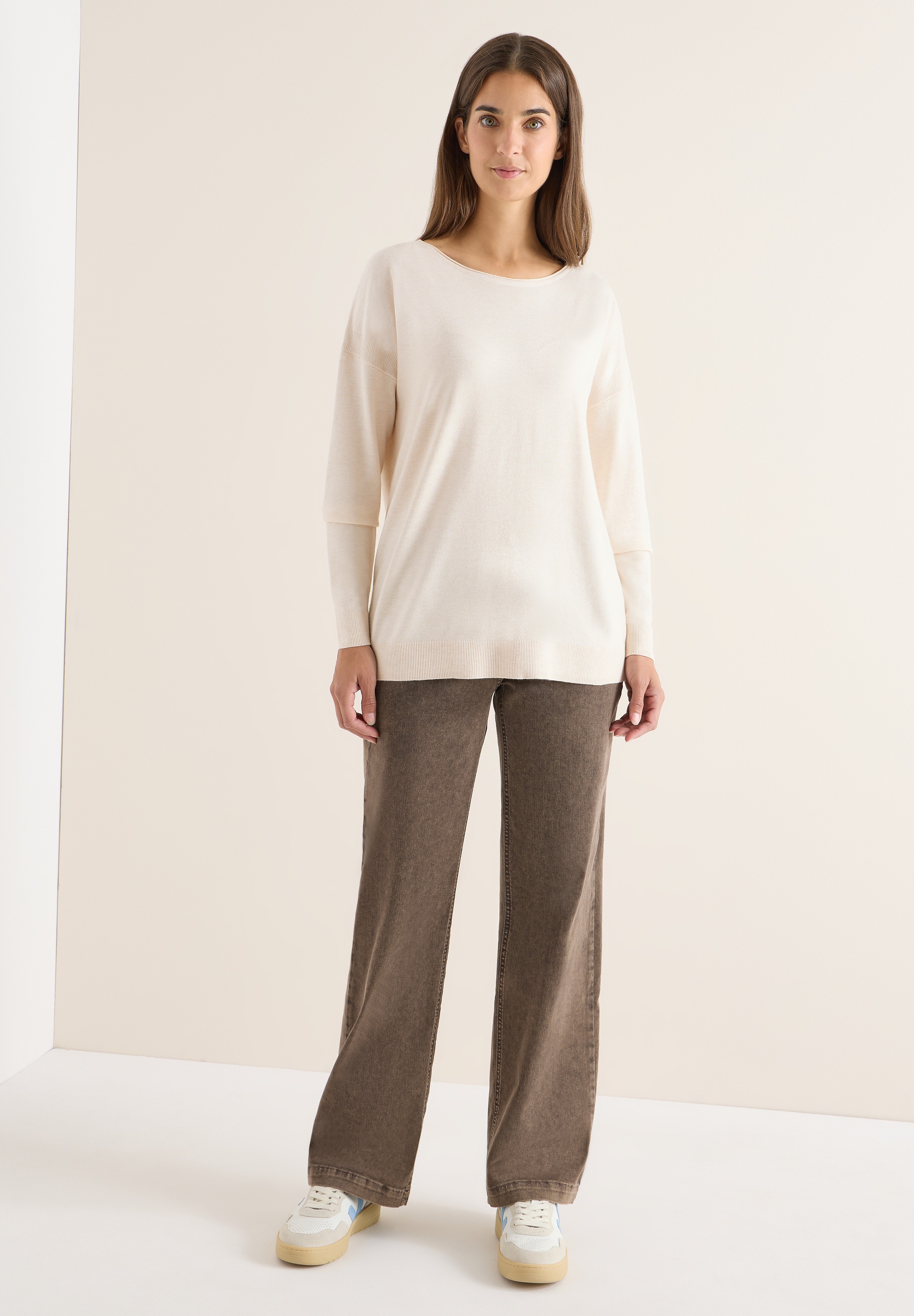 Cecil Strickpullover aus softem Materialmix