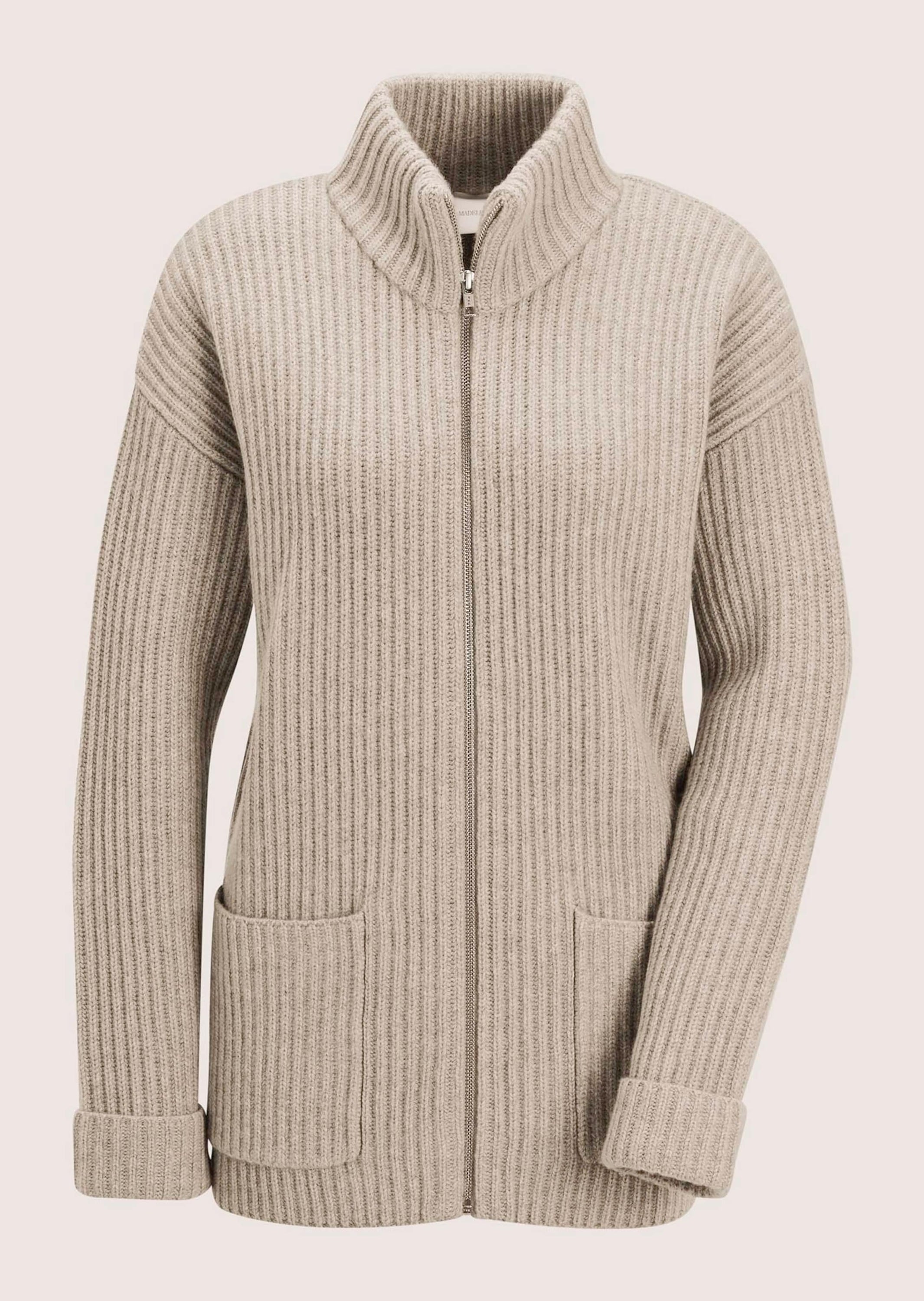 MADELEINE Strickjacke "Cardigan Weiche Wolljacke mit Reißverschluss" Grobst günstig online kaufen