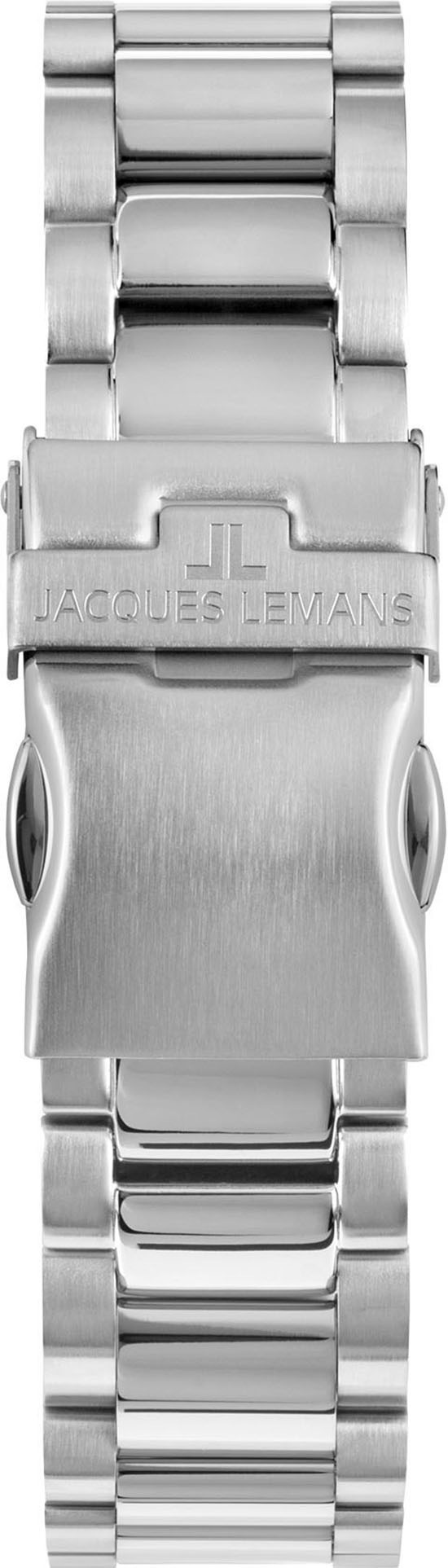 Jacques Lemans Kineticuhr »Hybromatic«, Armbanduhr, Herrenuhr, Edelstahlarmband, analog, Tag