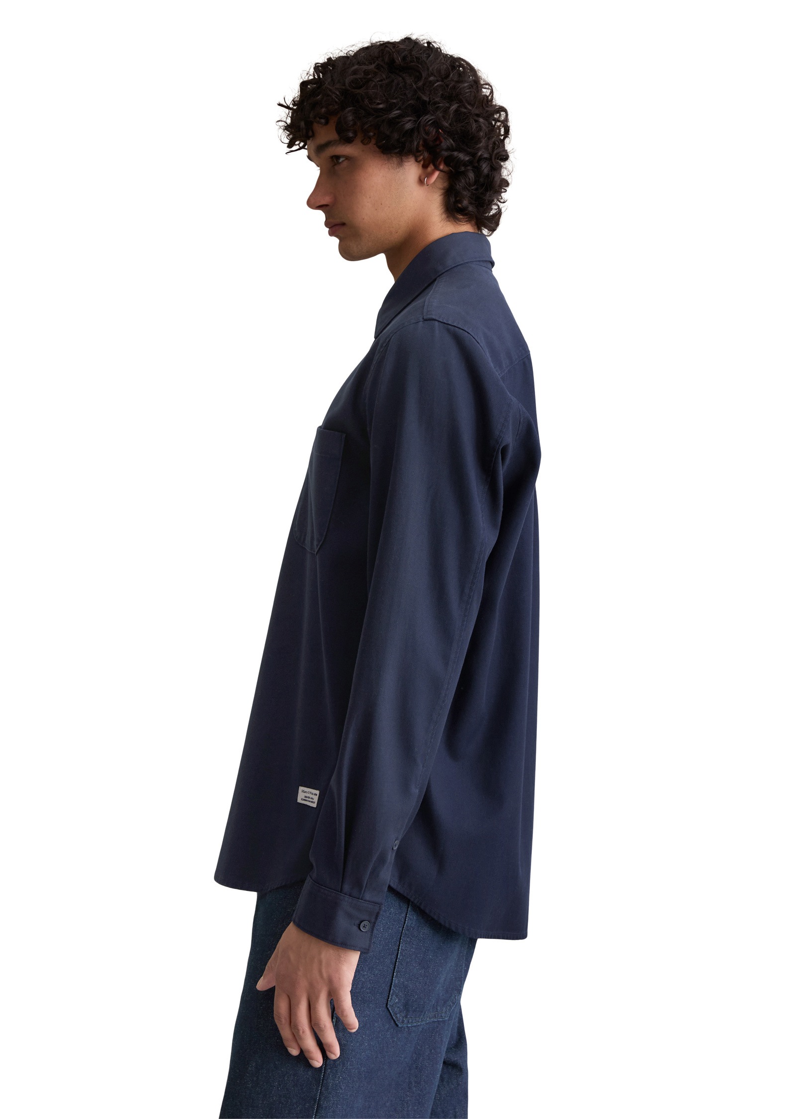 Marc O'Polo DENIM Langarmhemd »aus Lyocell-Baumwoll-Twill«
