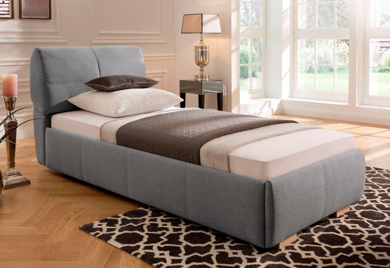 Home affaire Polsterbett »Solaris« 5 Breiten, auch in Überlänge: 220cm, verstellbares Kopfteil von 6-90cm