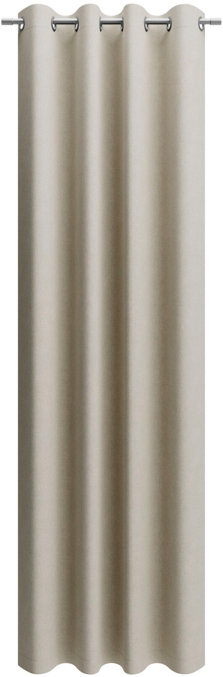 Neutex for you Vorhang "BELMONDO" Ösen 1 Stk. tlg. Uni mit samtiger Oberflä günstig online kaufen