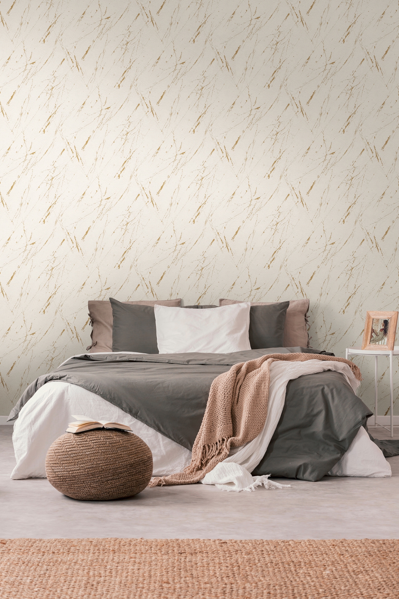 A.S. Création Vliestapete "Casual Living Marmor-Tapete Mustertapete Stein-Optik Steinoptik" leicht glänzend strukturiert Vliestapete Marmor für Schlafzimmer Küche Wohnzimmer Marmoroptik Flur