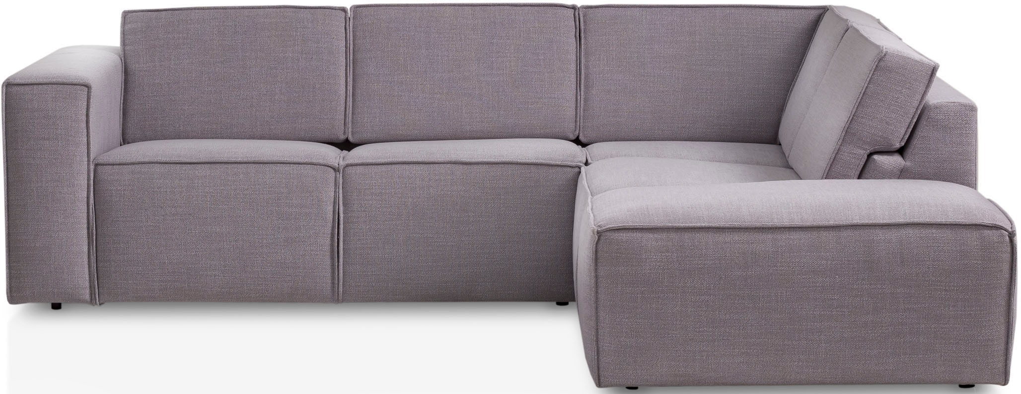 TRENDMANUFAKTUR Ecksofa »Dice, aktuelles Design, L-Form, mit komfortabler«, Sitztiefenverstellung und Kaltschaumpolsterung toller Sitzkomfort