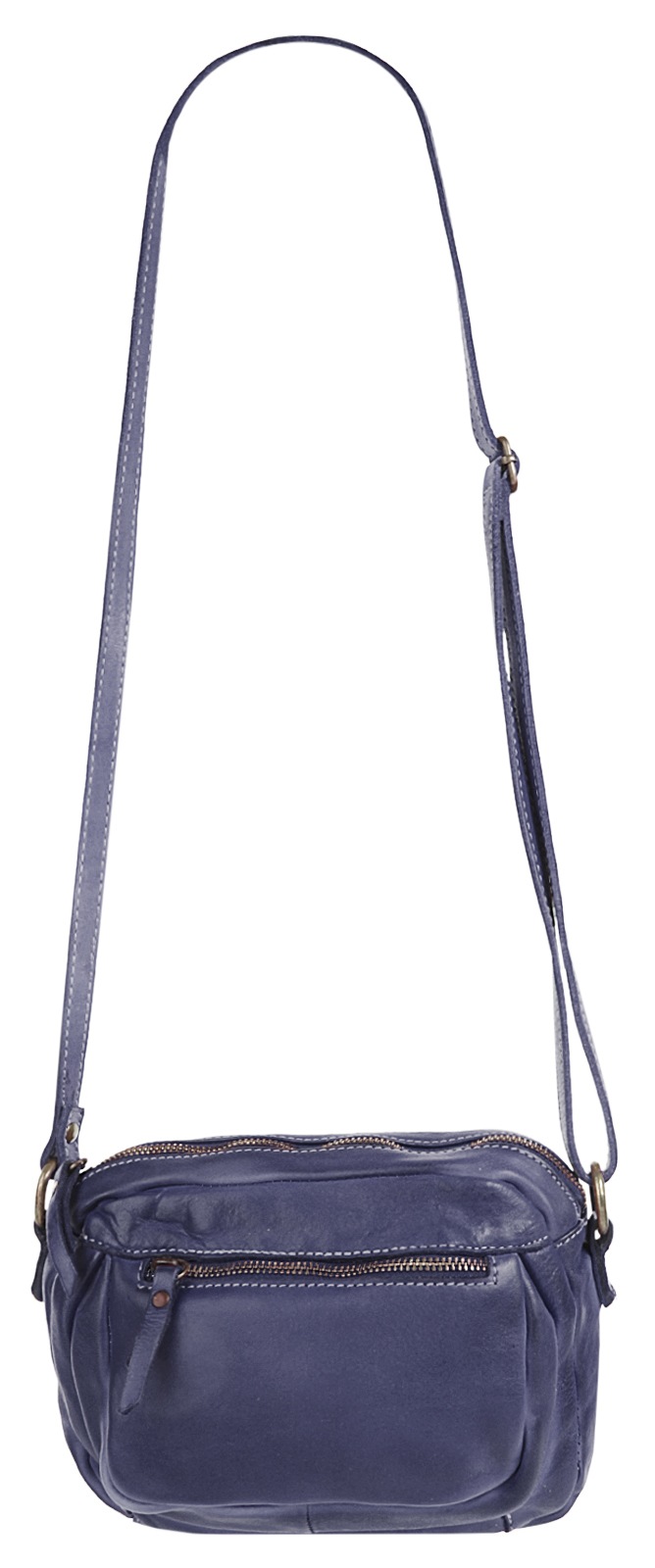 Cluty Umhängetasche, echt Leder, Made in Italy