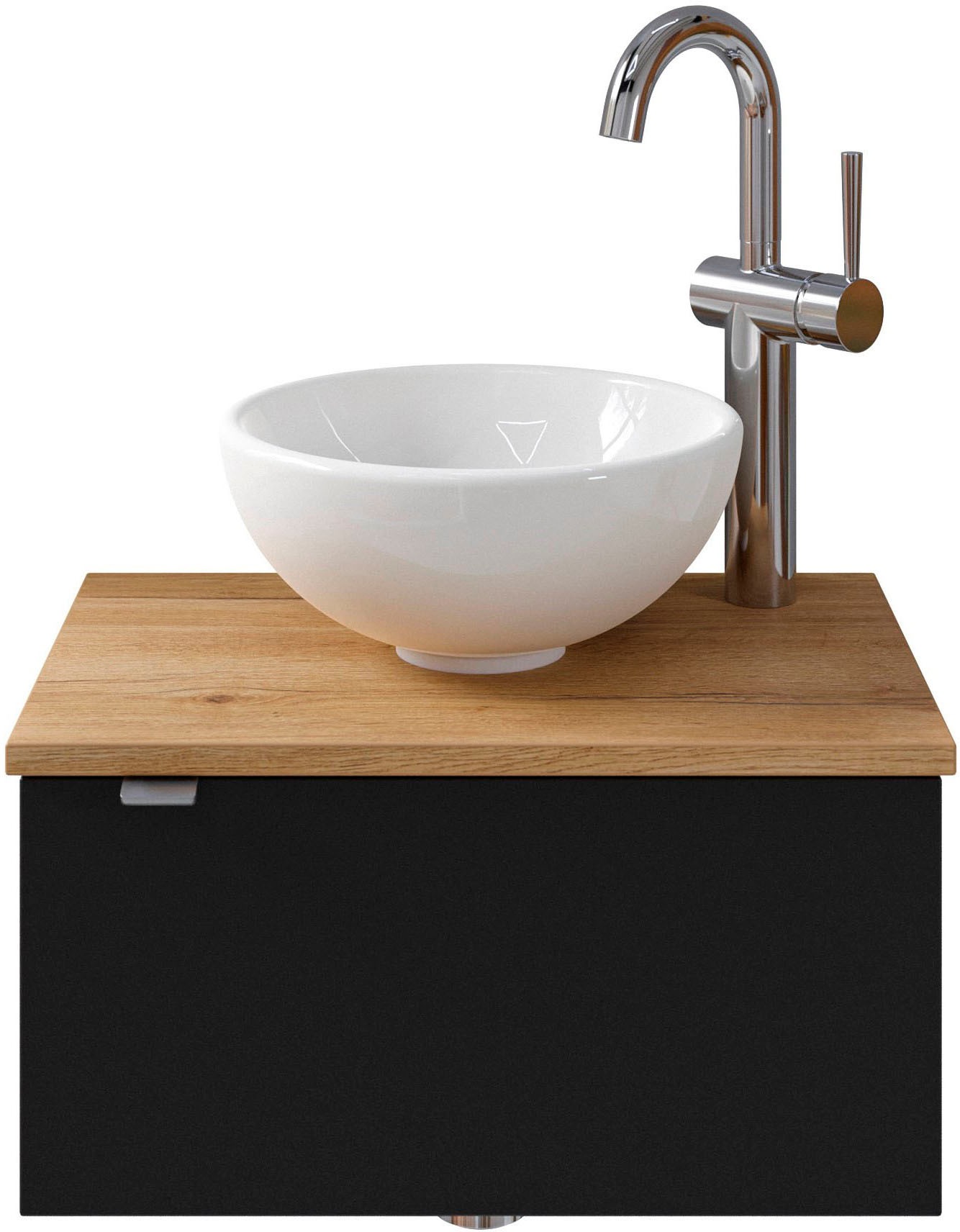 Saphir Badmöbel-Set »Serie 6915«, (4 St.), Gäste-Bad, 51 cm breit, mit LED-Spiegel und 1 Tür