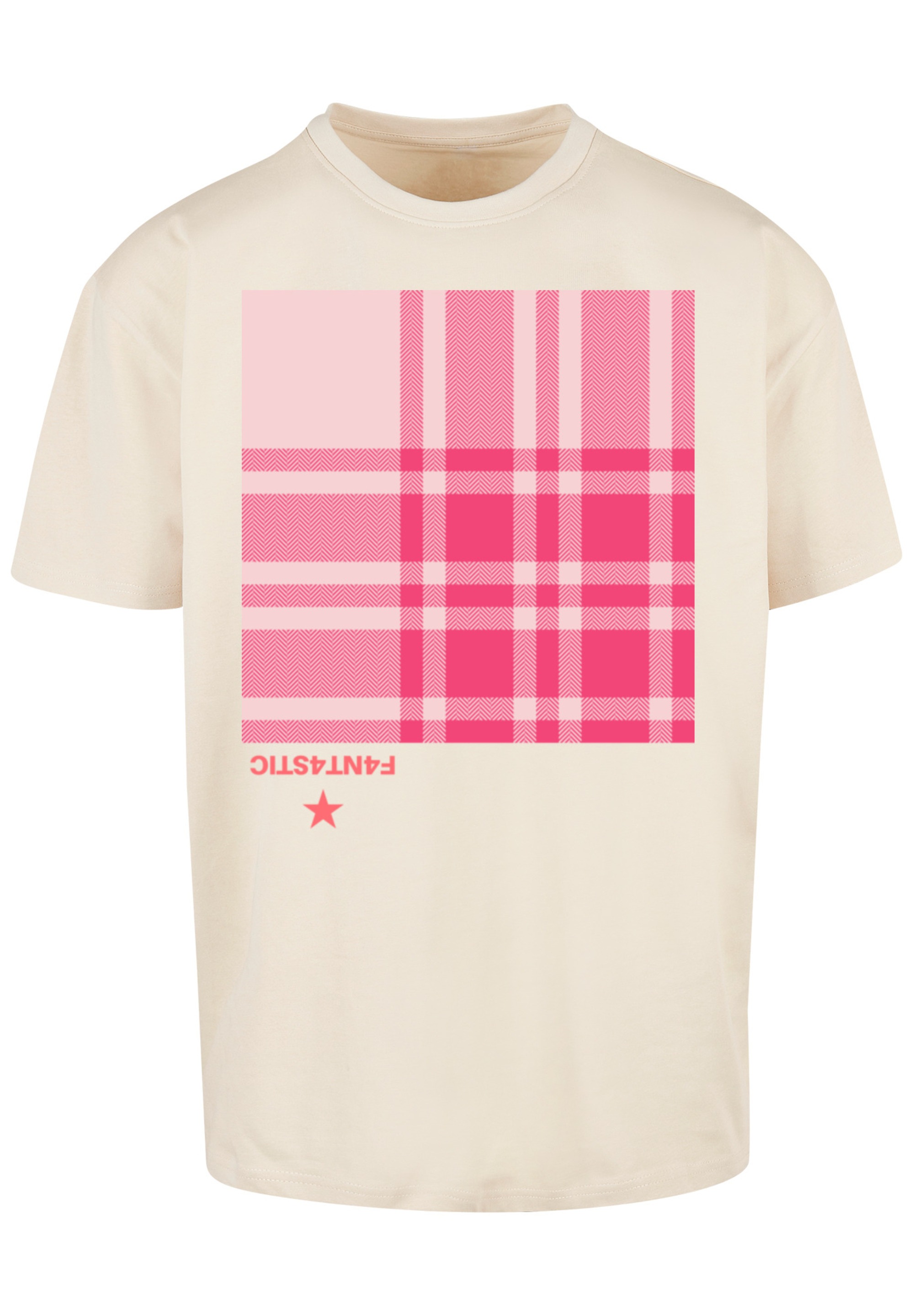 F4NT4STIC T-Shirt "Karo Pink" Print günstig online kaufen