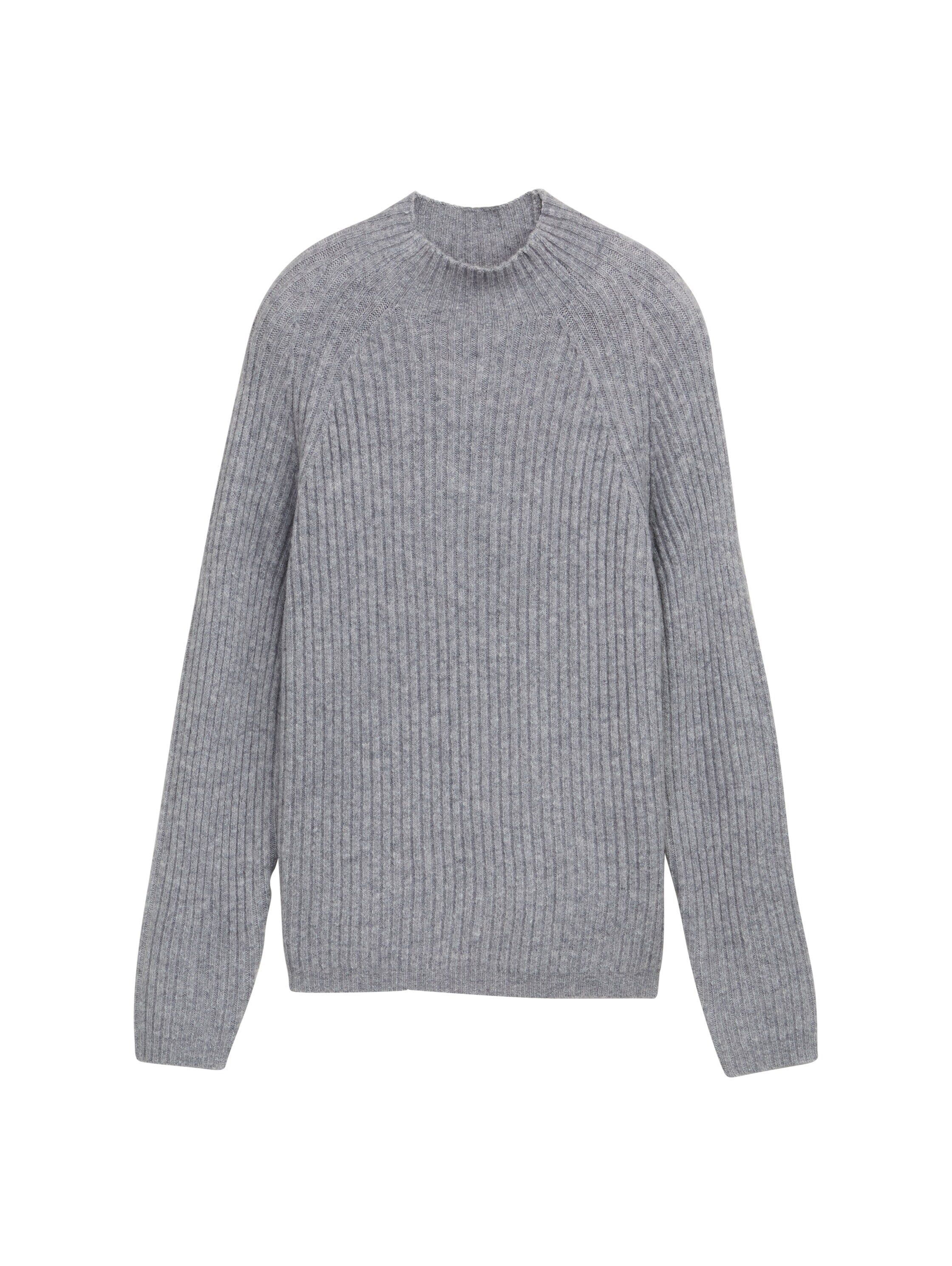 TOM TAILOR Denim Strickpullover, mit Stehkragen