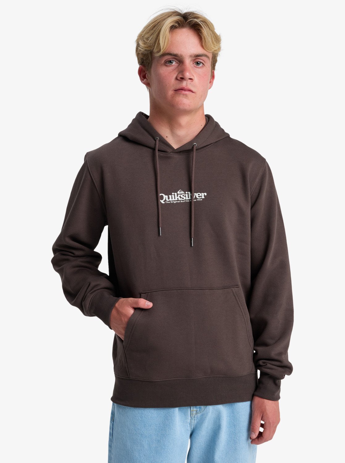 Quiksilver Kapuzensweatshirt "SCREEN FLEECE FINELINE HOODIE", aus Baumwolle und Polyester, in den Größen S bis XXL