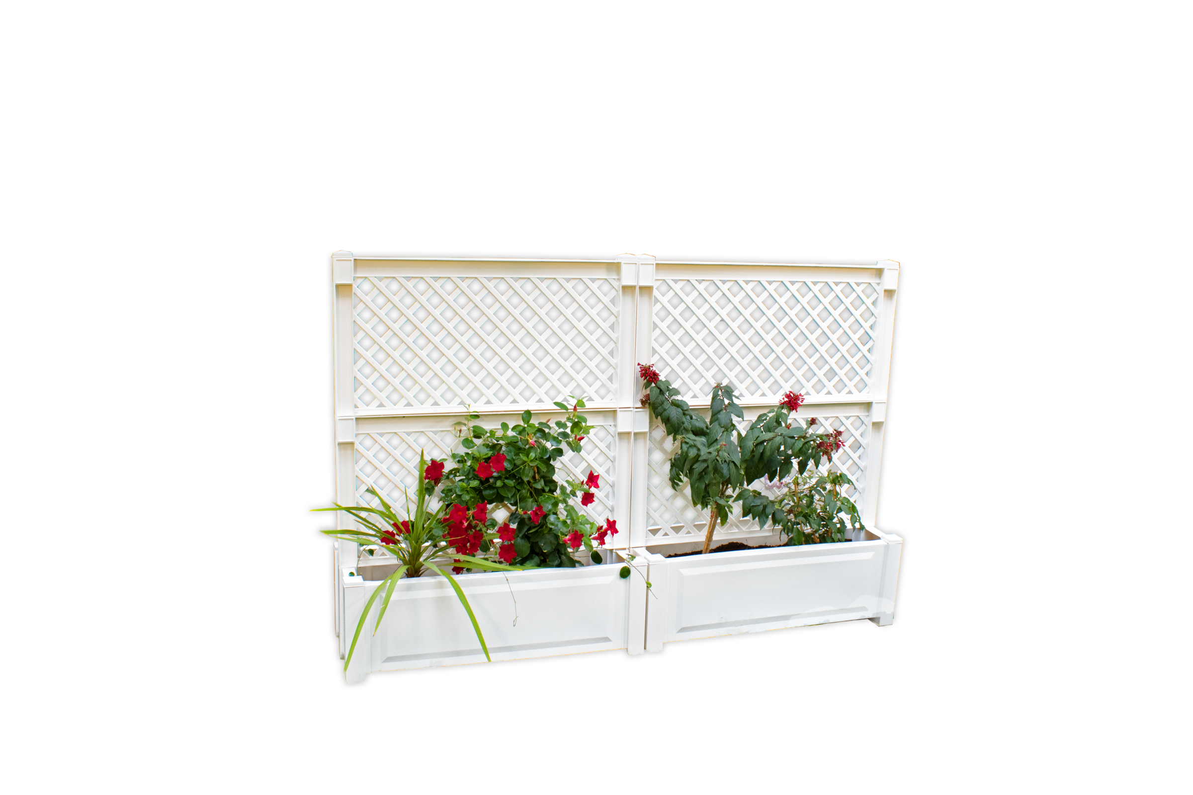 KHW Spalier 2er-Set Pflanzkasten groß 100 cm mit Zentralspalier günstig online kaufen