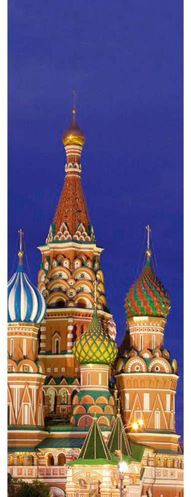 Fototapete »Saint Basil`s Cathedral«, Tapete Moskau Fototapete Panel 1,00m x 2,80m