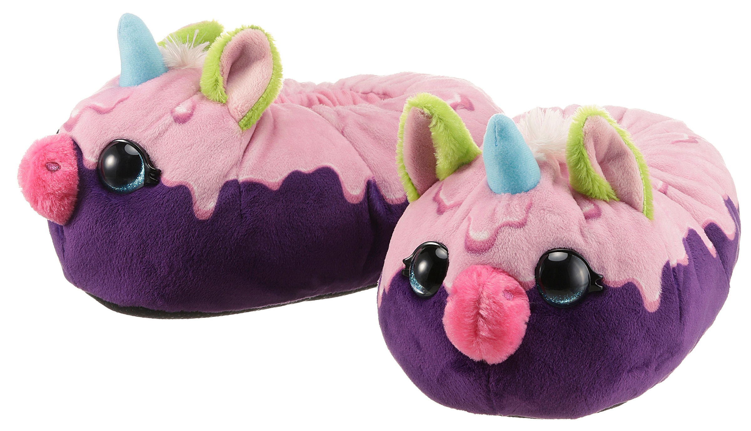 Nici Plüsch Hausschuhe "NICIdoo Einhorn", Einhorn Hausschuh im farbenfrohen günstig online kaufen