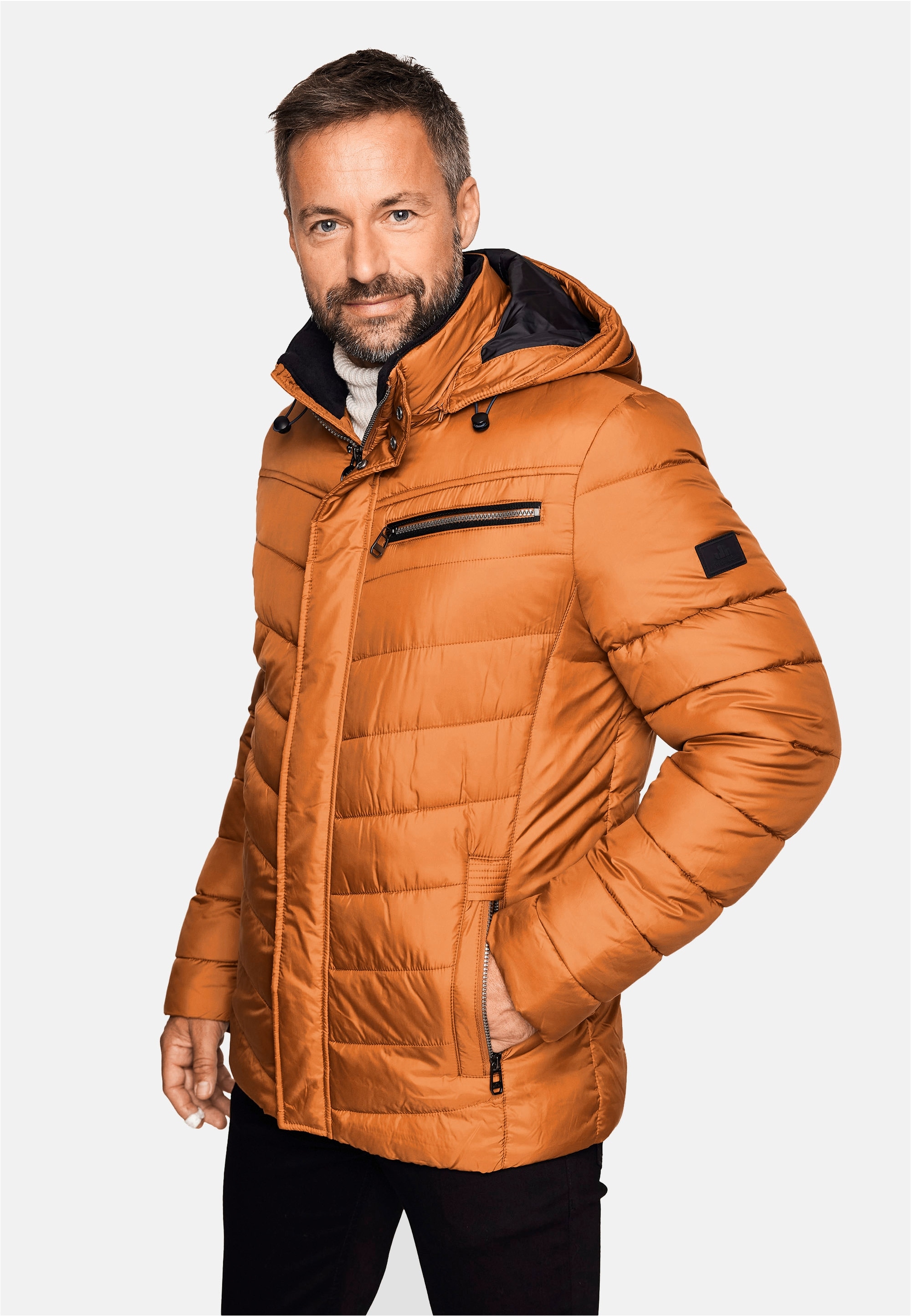 New Canadian Steppjacke, mit Fleece-Einsatz am Innenkragen