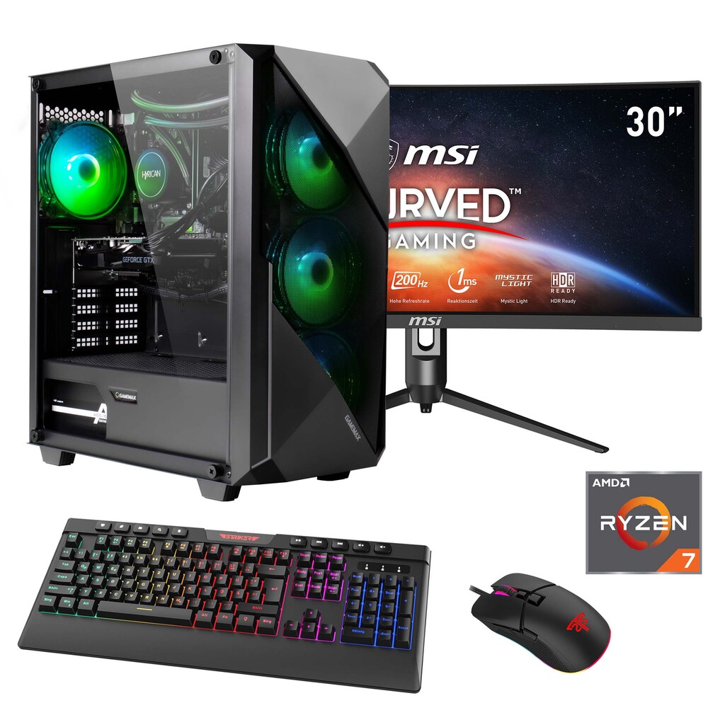 Hyrican Gaming-PC-Komplettsystem »Striker SET02422«, (PCIe SSD Gen4)