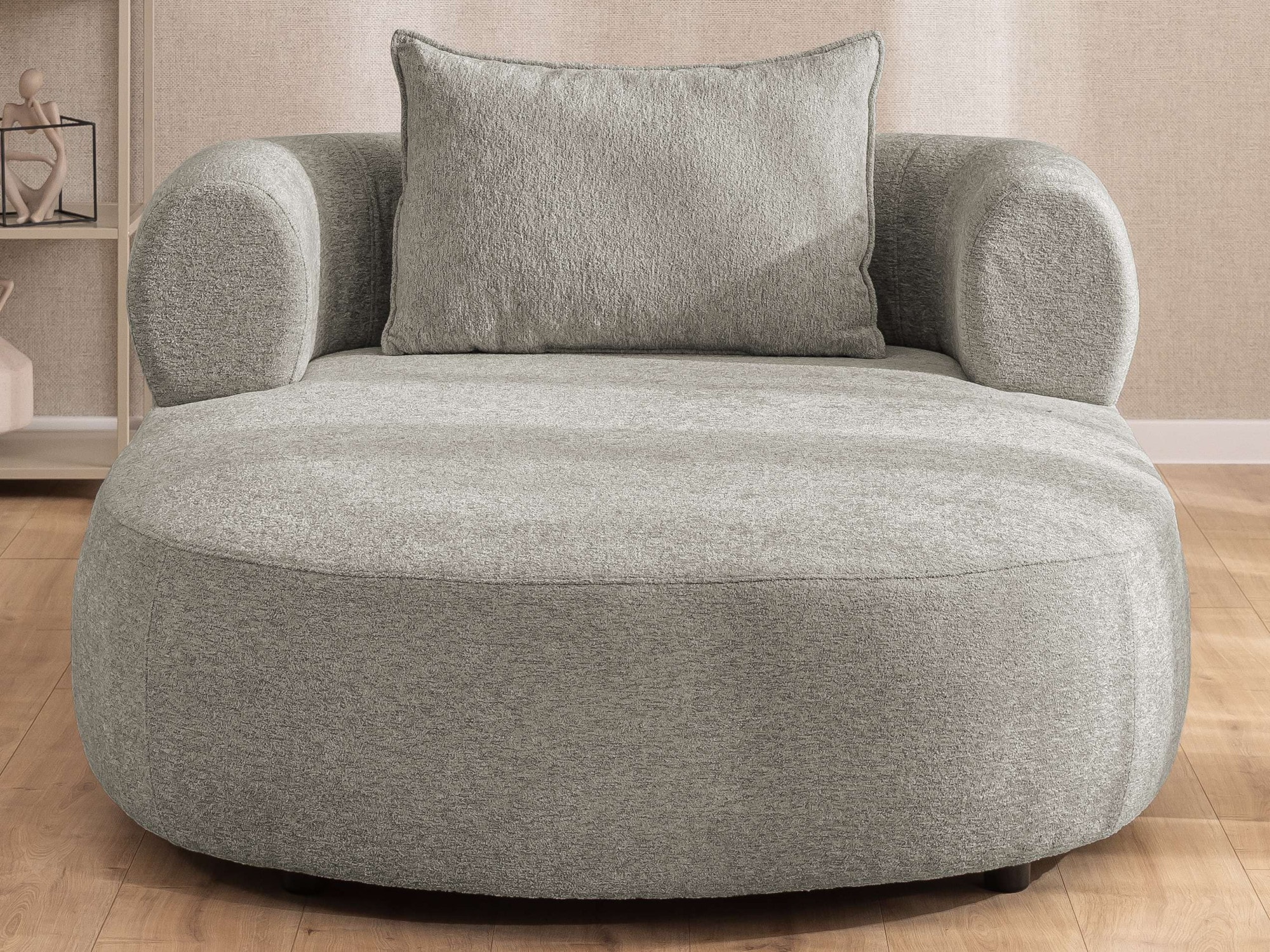 Home affaire XXL-Sessel »LUSSAC Loveseat extra tief, große Sitzfläche, Maße B/T/H: 123/158/78cm« hoher Sitzkomfort und modernes Design, Sofa ohne Bettfunktion