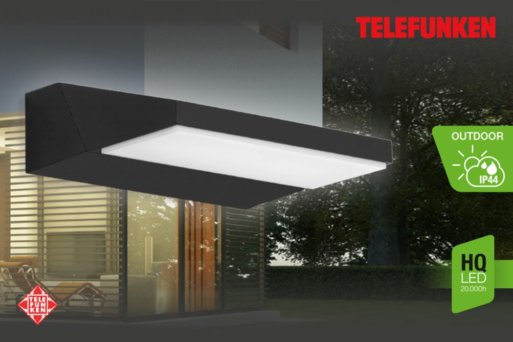 Telefunken LED Außen-Wandleuchte "BERGEN"