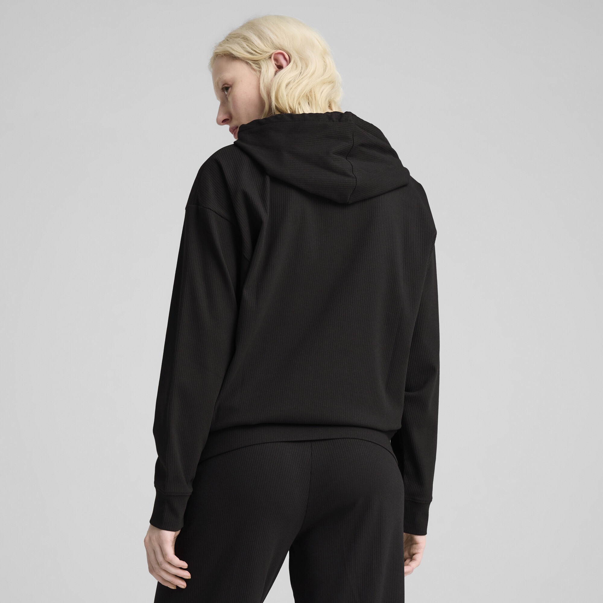PUMA Hoodie »ESS ELEVATED Bequemer gerippter Hoodie Damen«