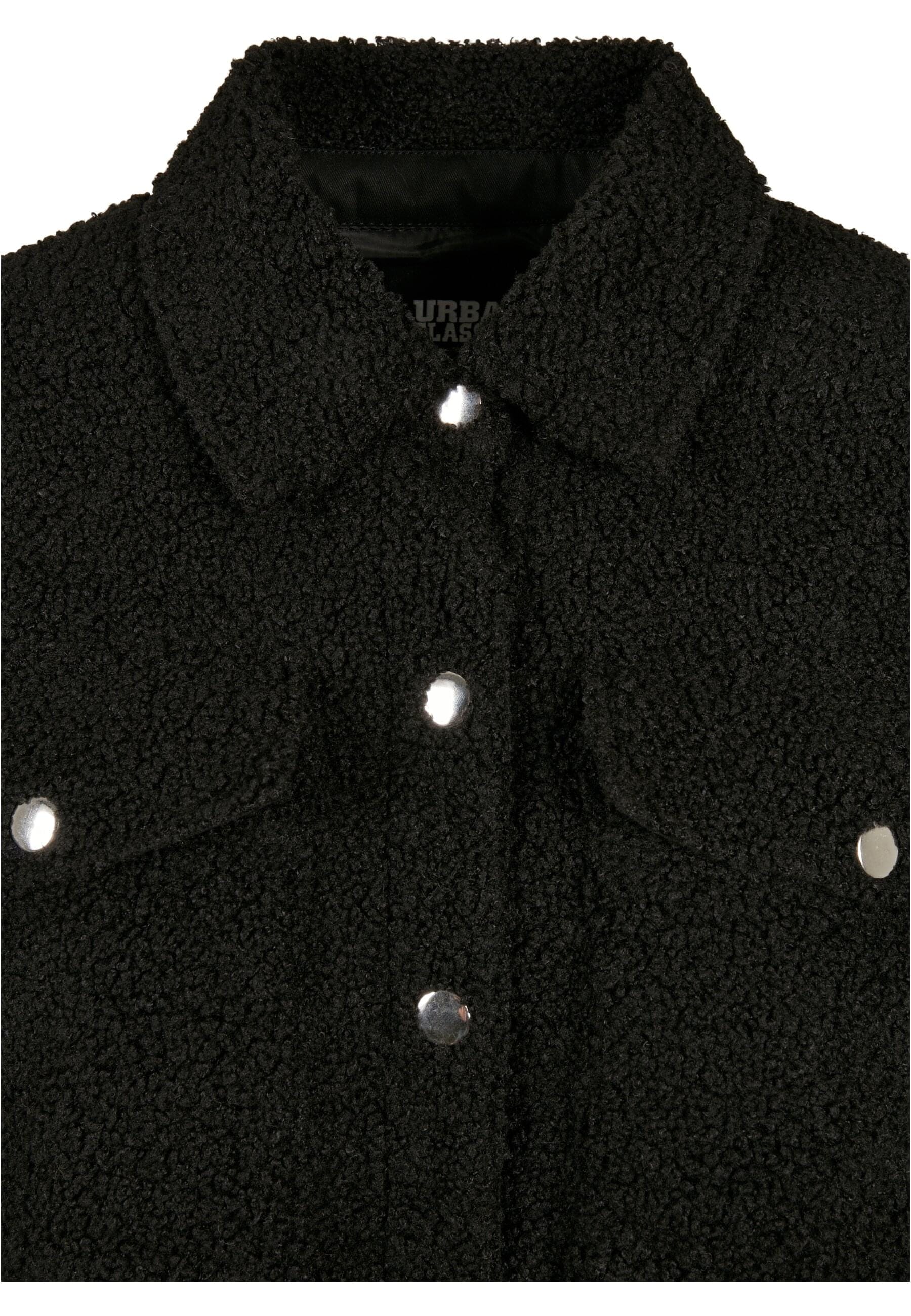 URBAN CLASSICS Langarmhemd »Urban Classics Damen Ladies Sherpa Overshirt«, (1 tlg.)
