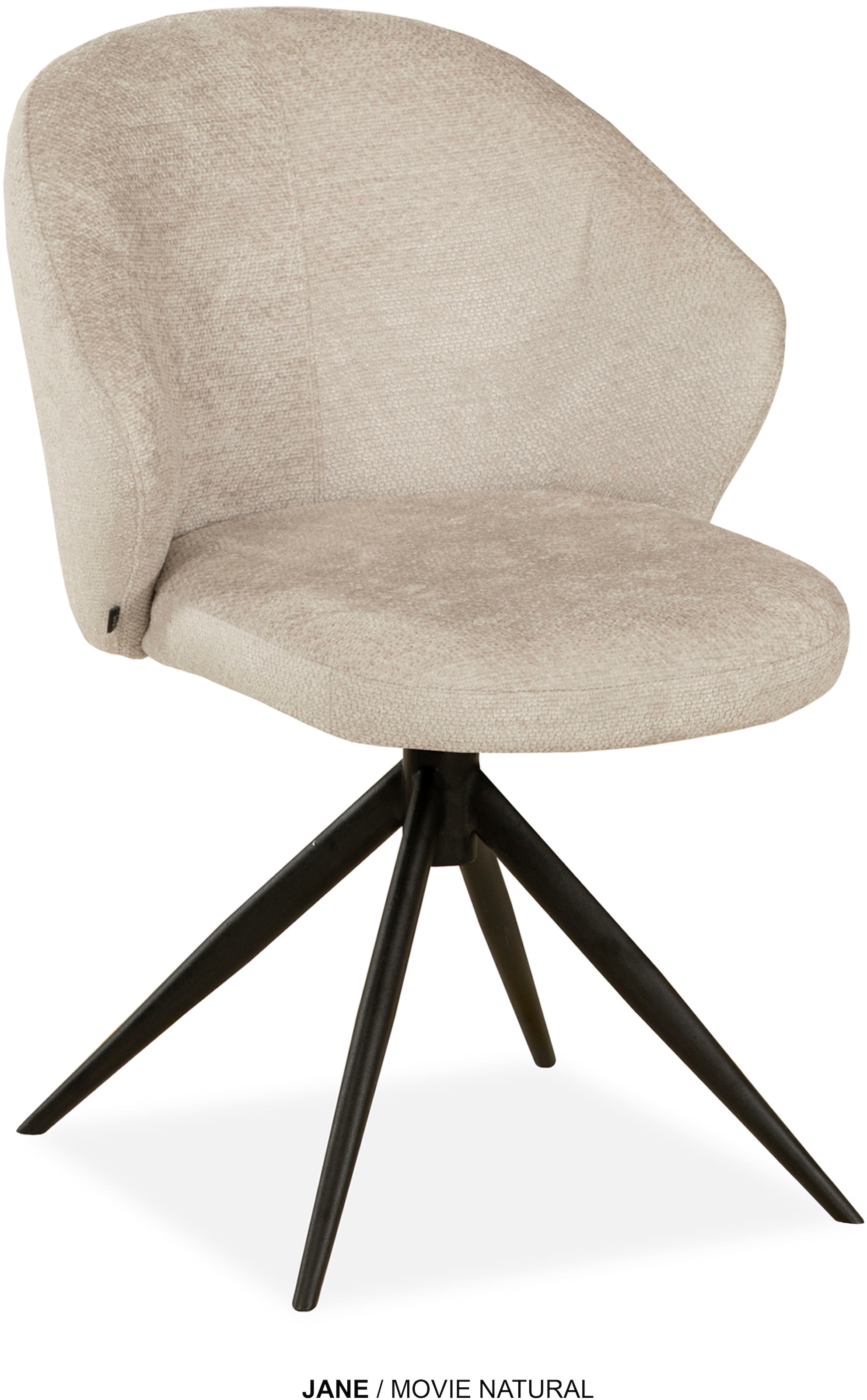 OMG Design Esszimmerstuhl "Jane" (Set) 2 Stk. Stoff Drehstuhl mit auto-retu günstig online kaufen