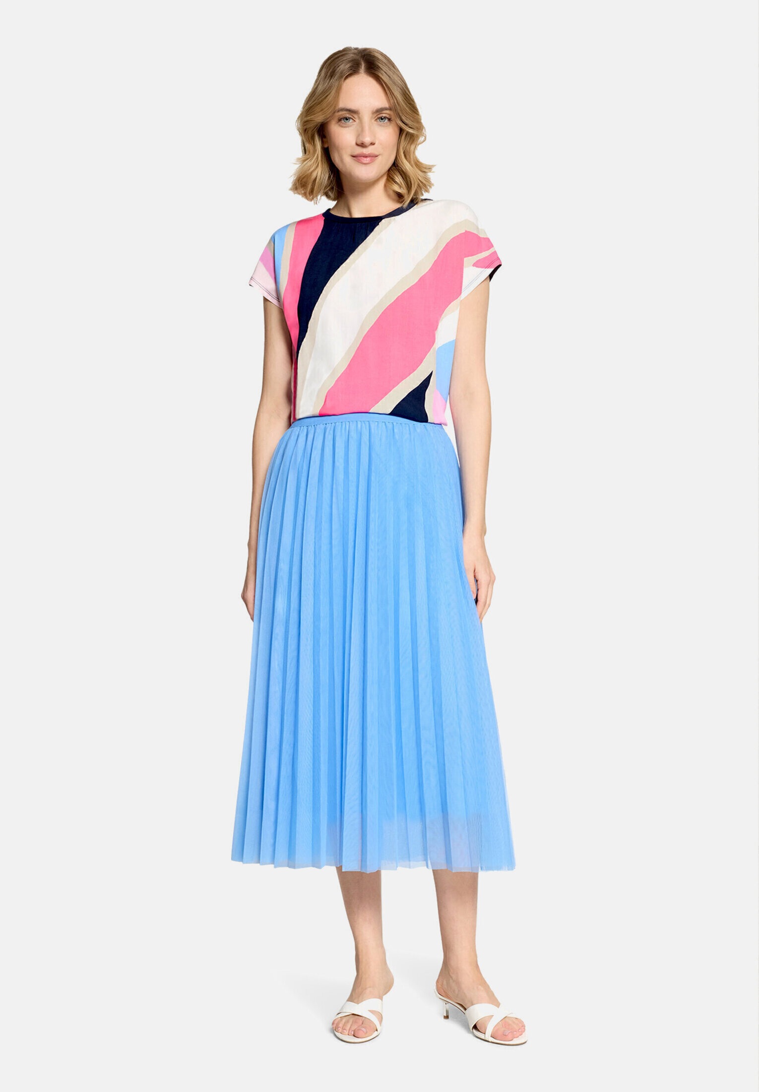 Betty&Co Kurzarmshirt "Damen mit Raffung" 1 tlg.