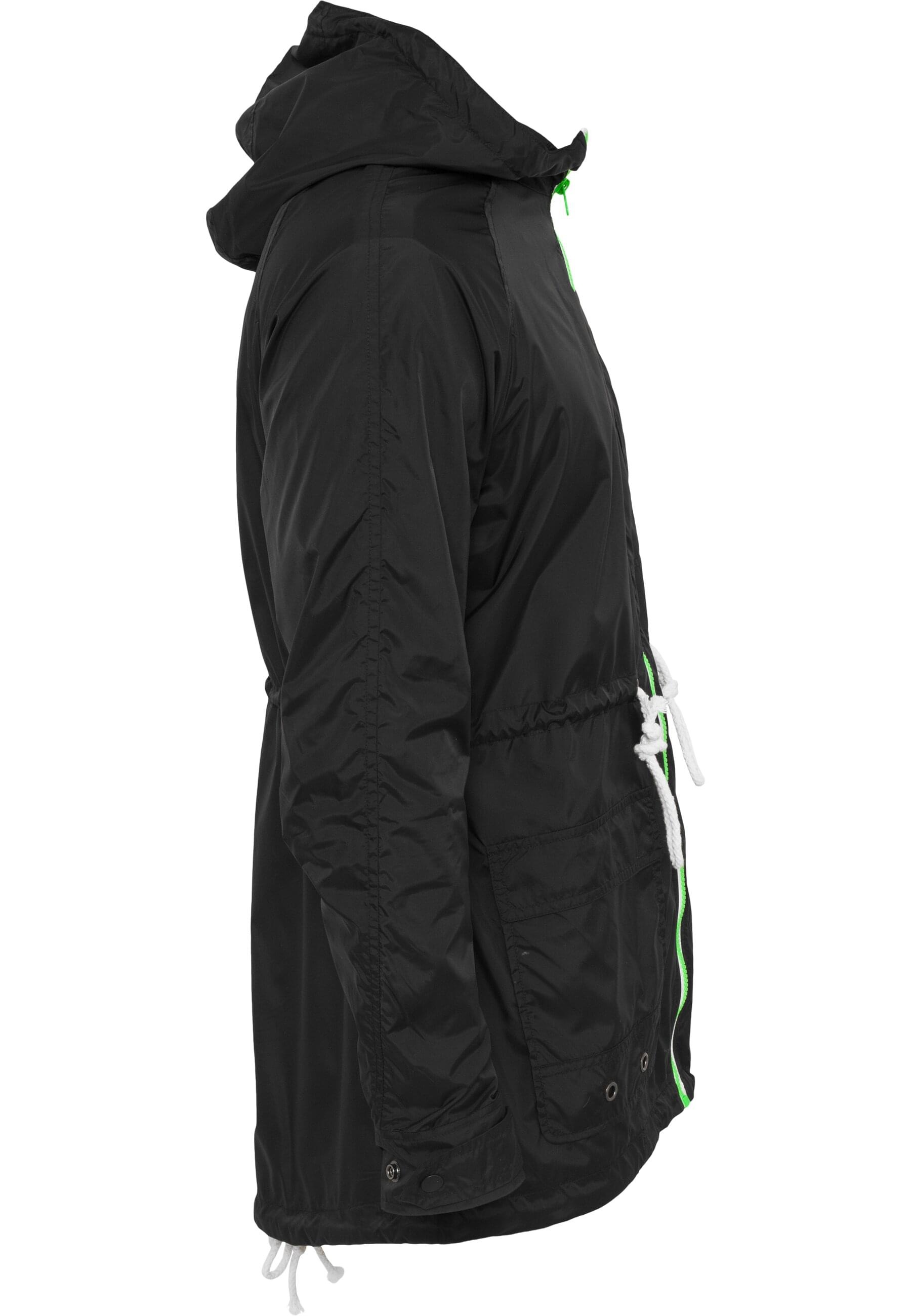 URBAN CLASSICS Allwetterjacke »Urban Classics Herren Long Nylon Windbreaker«, (1 St.), mit Kapuze