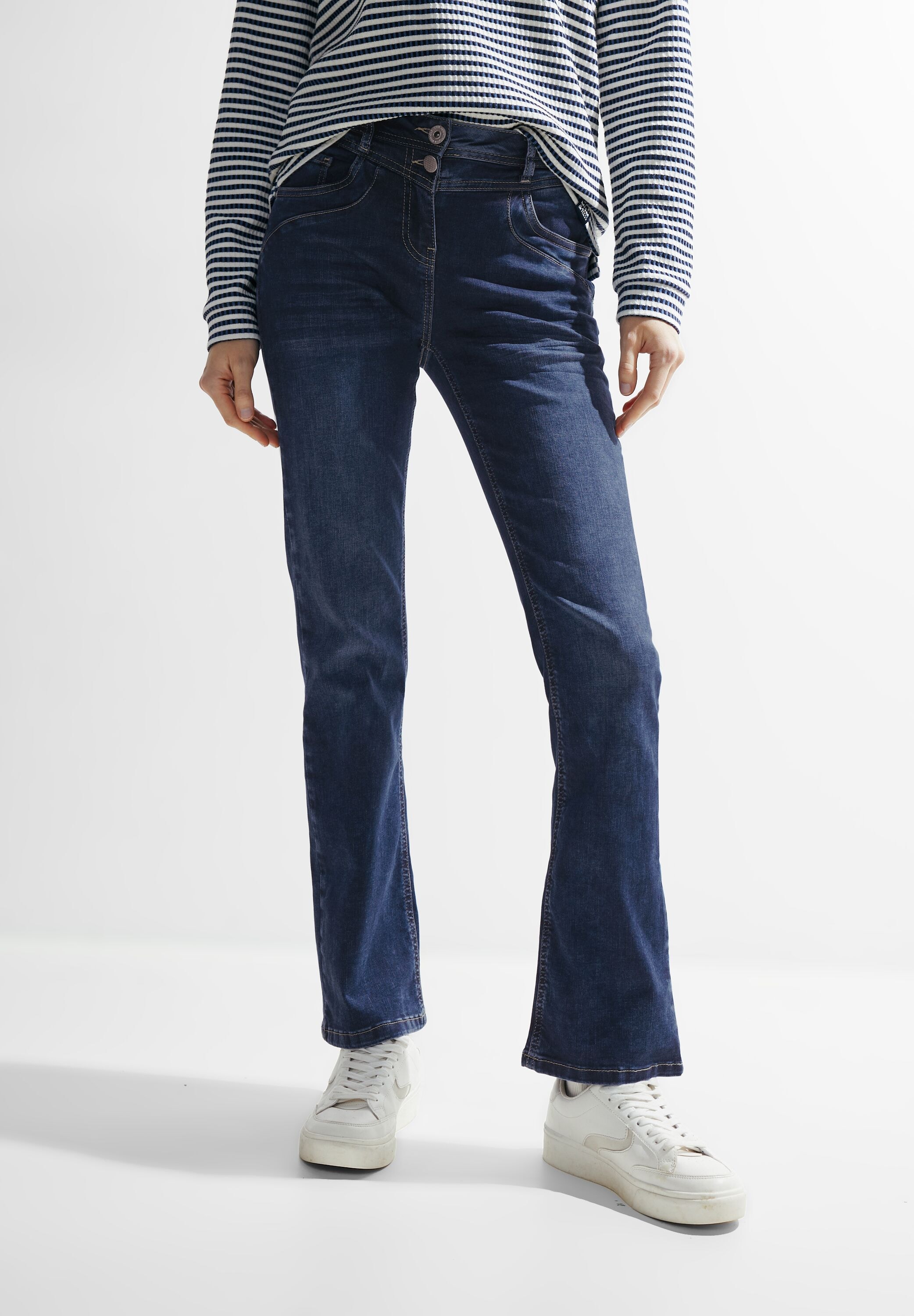 Cecil Bootcut-Jeans, High Waist