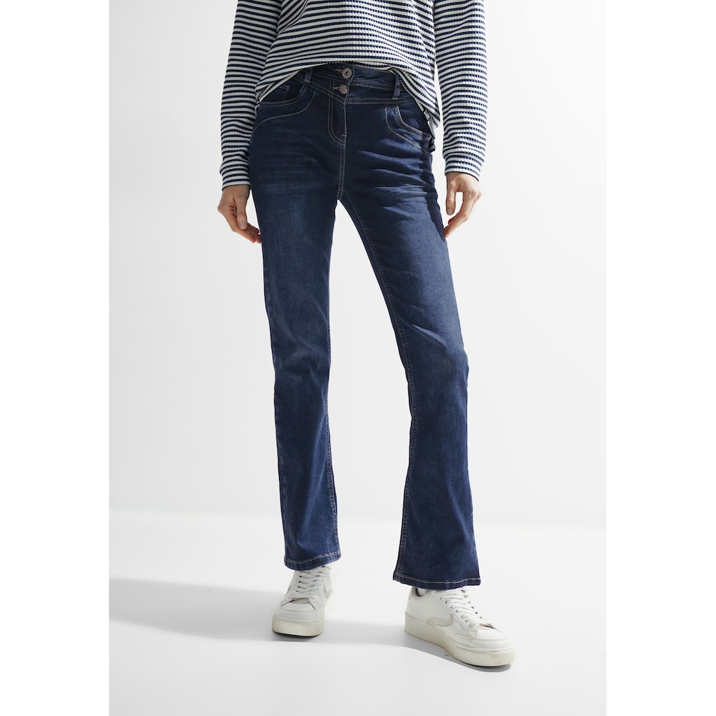 Cecil Bootcut-Jeans, High Waist