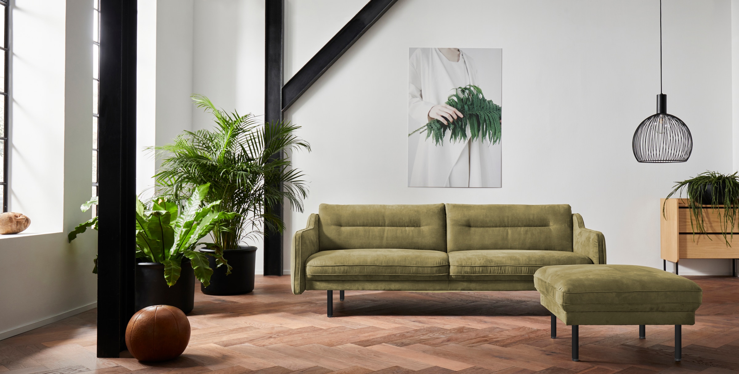 OTTO home 2,5-Sitzer "Nordfyn" edles Design in 3 Bezugsqualitäten, Design b günstig online kaufen