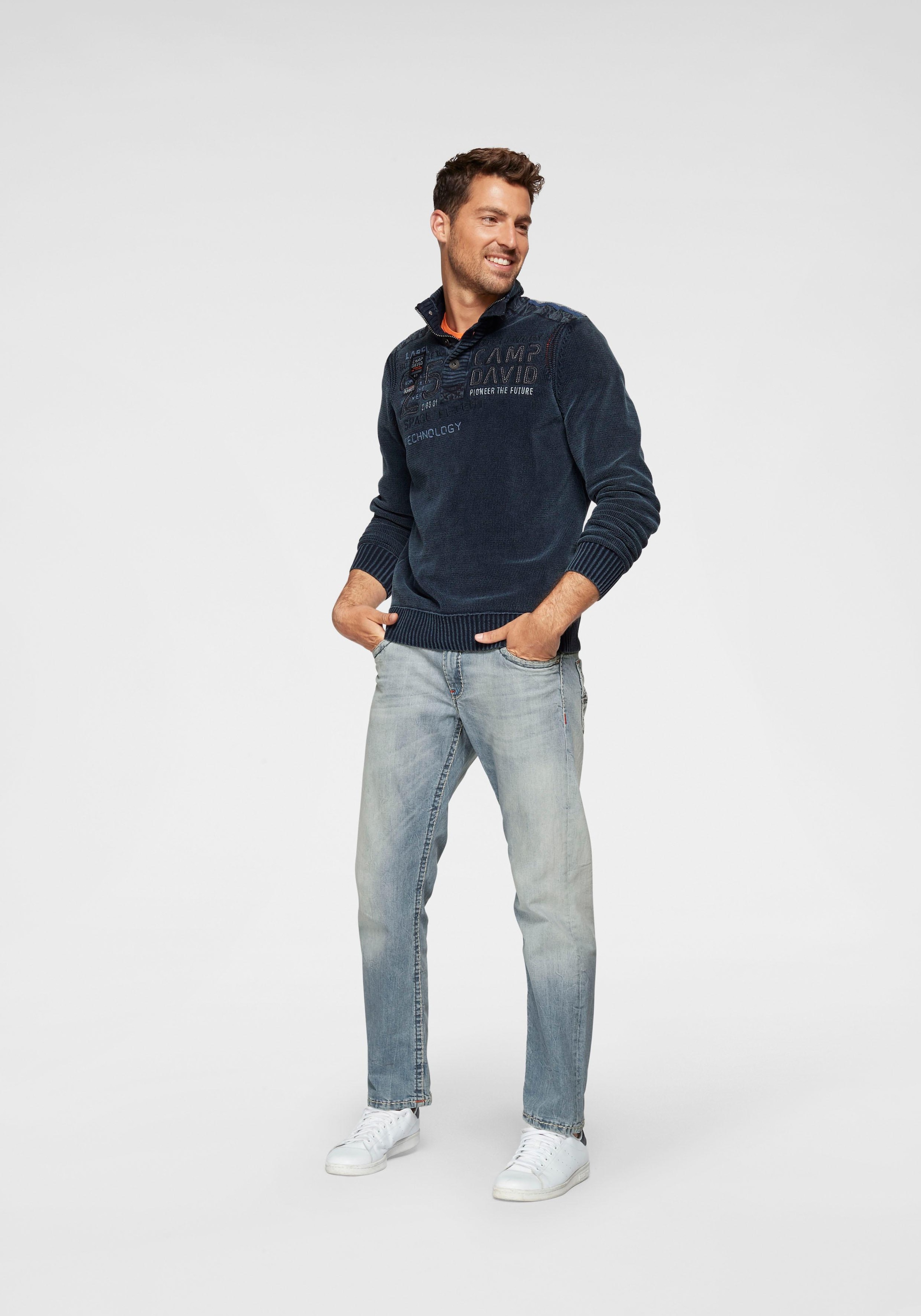 CAMP DAVID Loose-fit-Jeans, mit markanten Nähten und Stretch