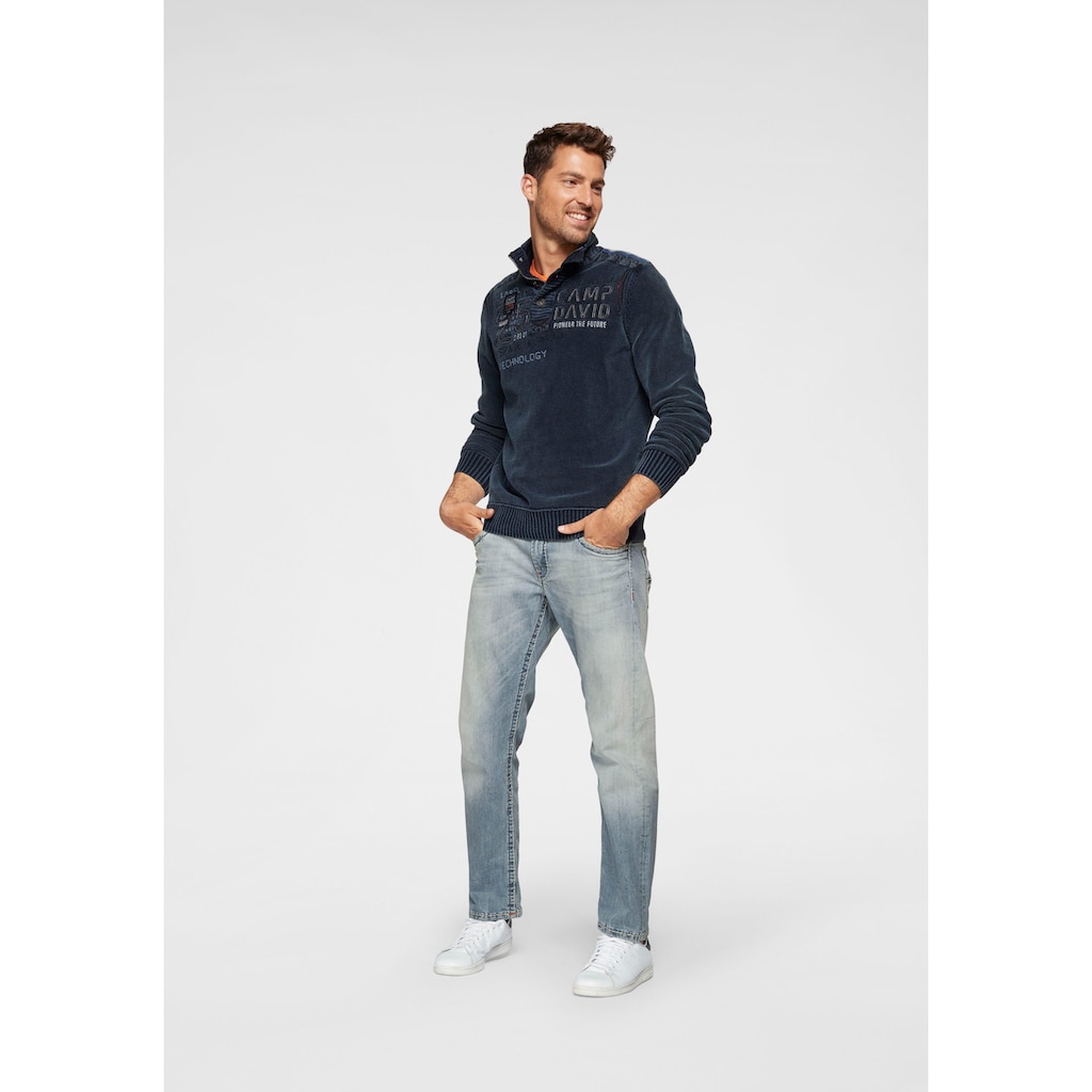 CAMP DAVID Loose-fit-Jeans, mit markanten Nähten und Stretch