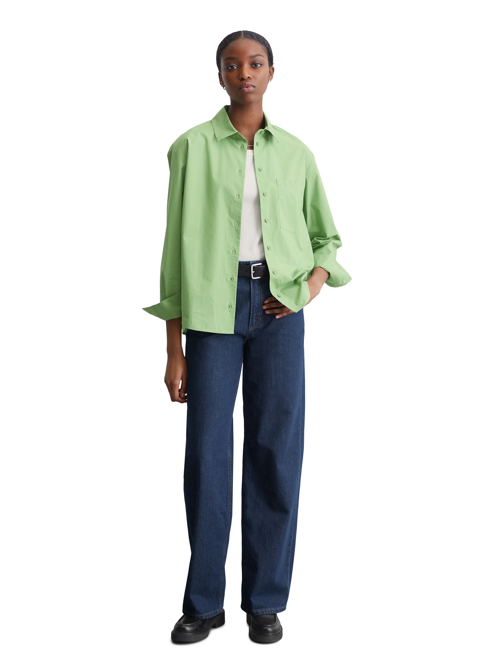 Marc O'Polo DENIM Langarmbluse »aus softem Organic Cotton«