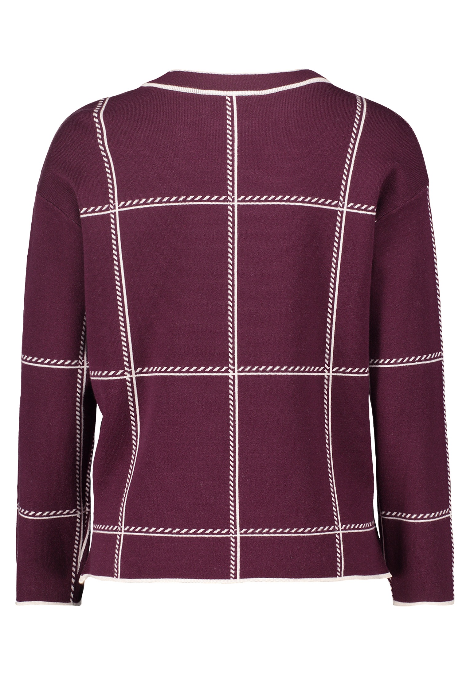Thumbnail - Betty Barclay Strickpullover "Betty Barclay Damen Strickpullover kariert", (1 tlg.), Jacquard