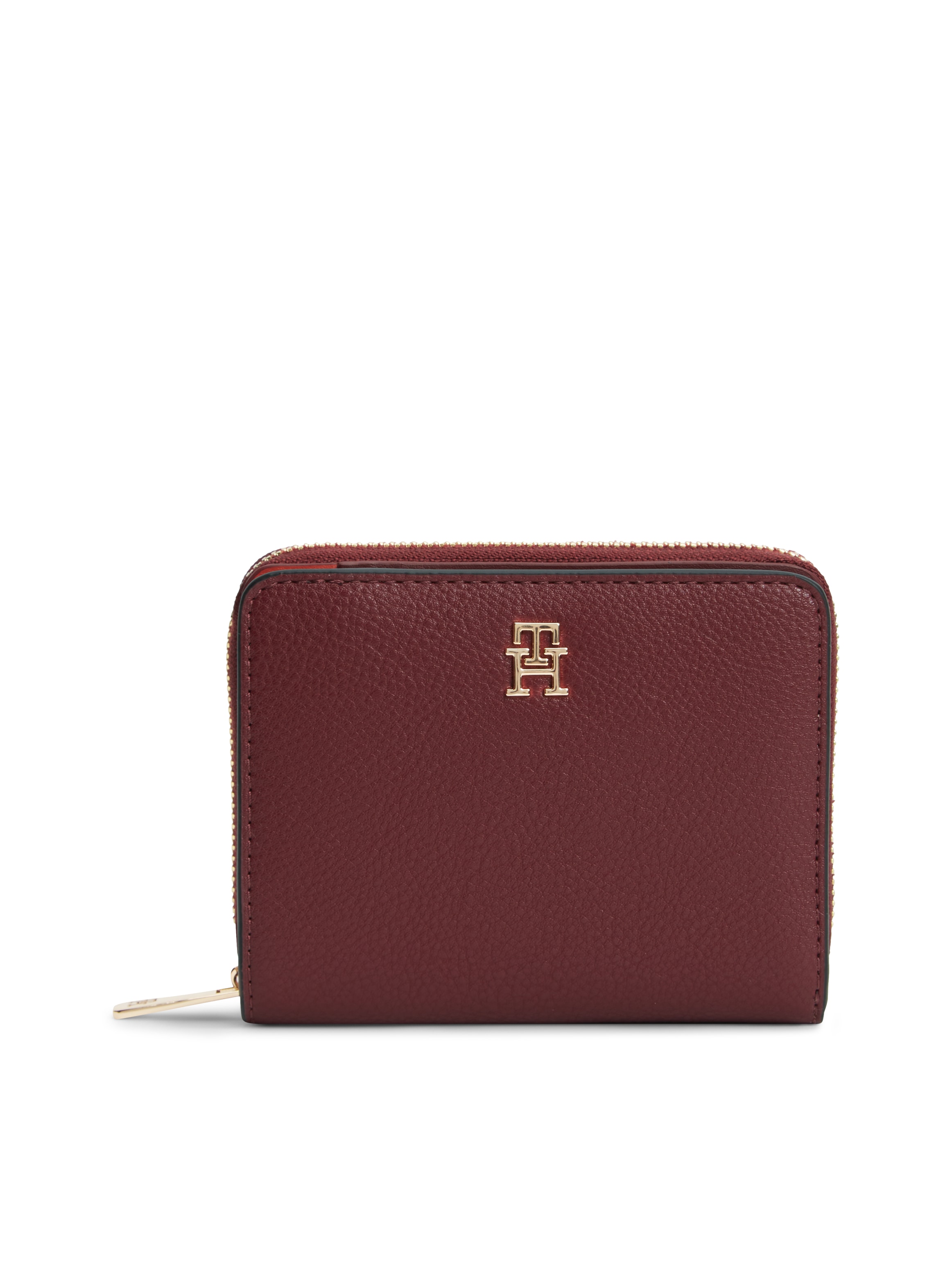 Tommy Hilfiger "TH ICON MED ZA W/ FLAP SEASONAL" Damen Geldbeutel, Portemonnaie mit Logoschriftzug