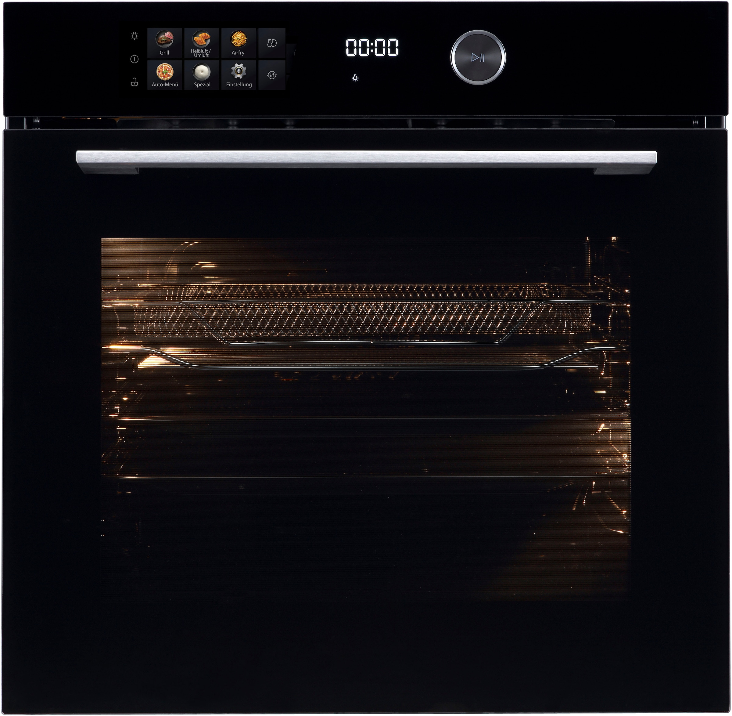 Hanseatic Einbaubackofen "HBO7214FA2" mit 1-fach-Teleskopauszug mit Aqua-Re günstig online kaufen