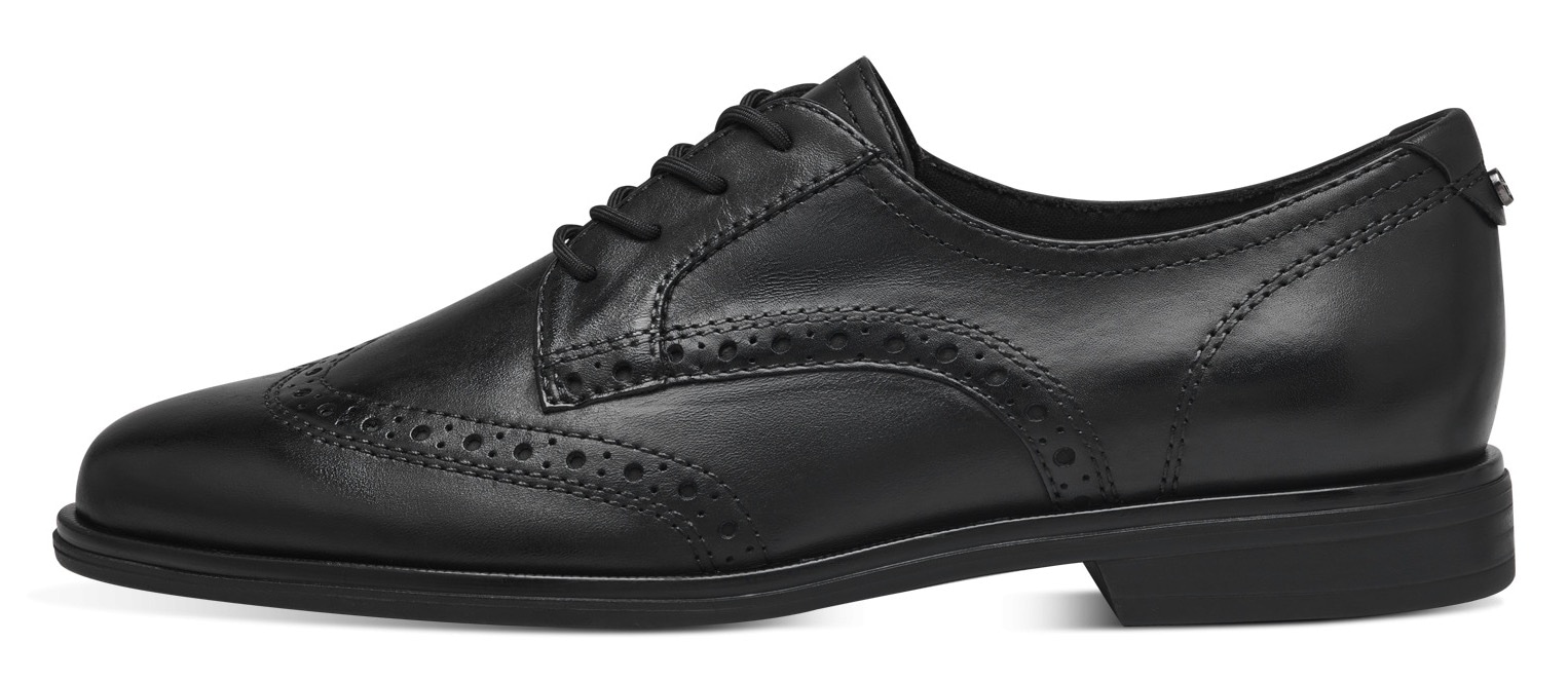 Tamaris Schnürschuh, Blockabsatz, Businessschuh, Halbschuh mit Lyralochung