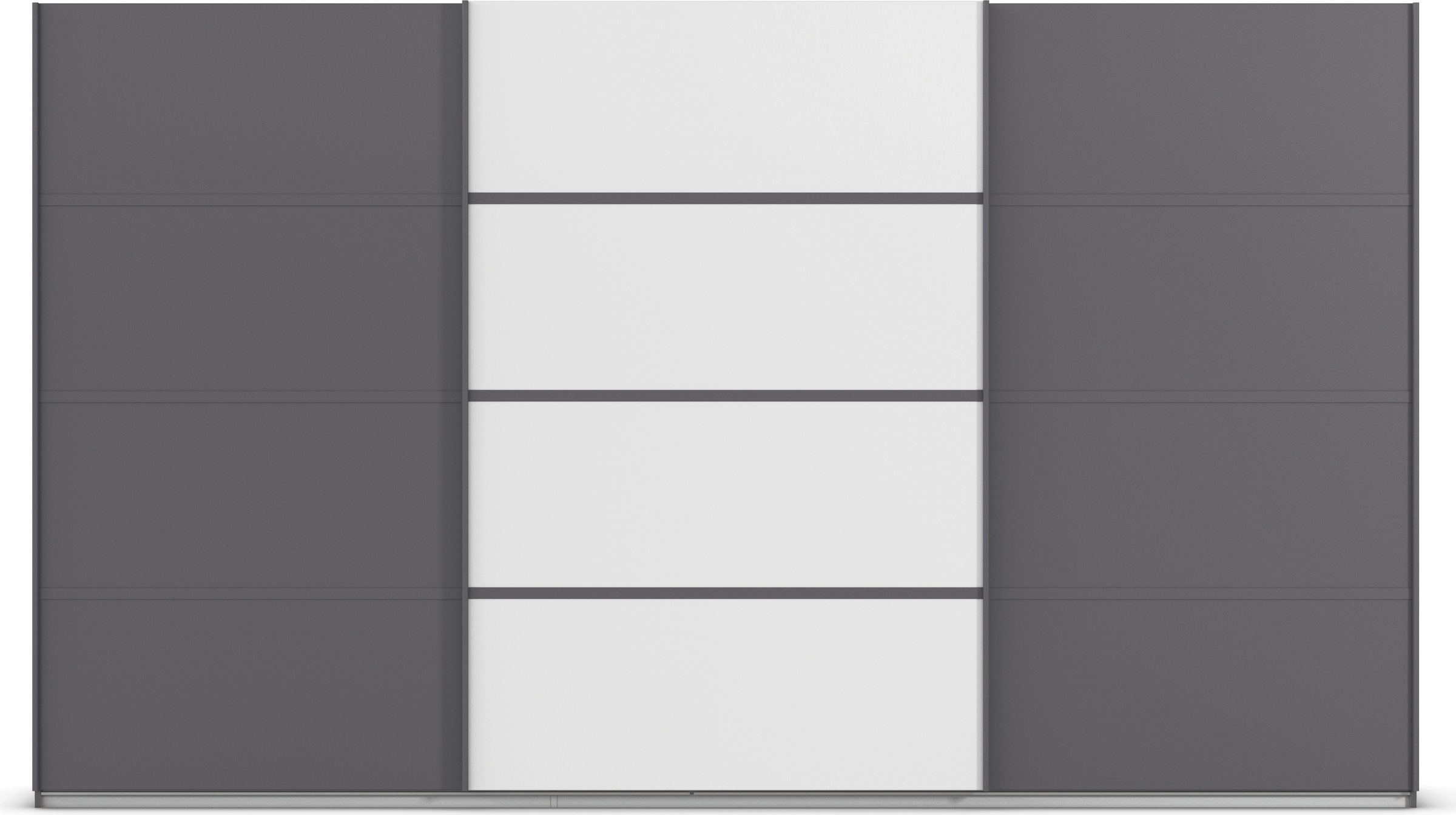 rauch Kleiderschrank »Schwebetürenschrank Garderobe Schrank TOP ANGEBOT Avola«, (in 3 verschiedenen Ausstattungen BASIC/CLASSIC/PREMIUM), mit eleganten Zierleisten in Chrom, Schwarz oder Weiß MADE IN GERMANY