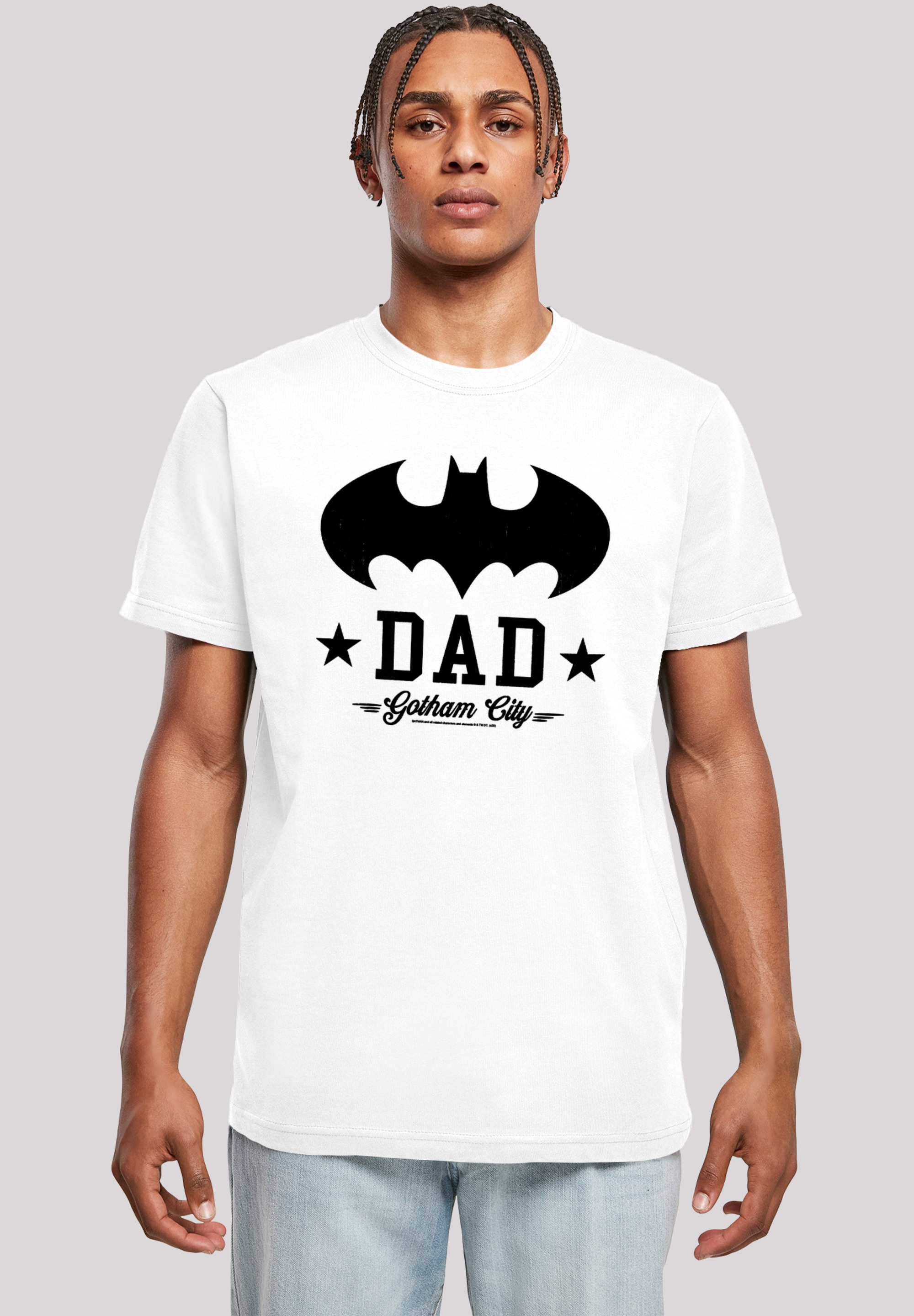 F4NT4STIC T-Shirt »DC Comics Batman Bat Dad Long Sleeved«, Print