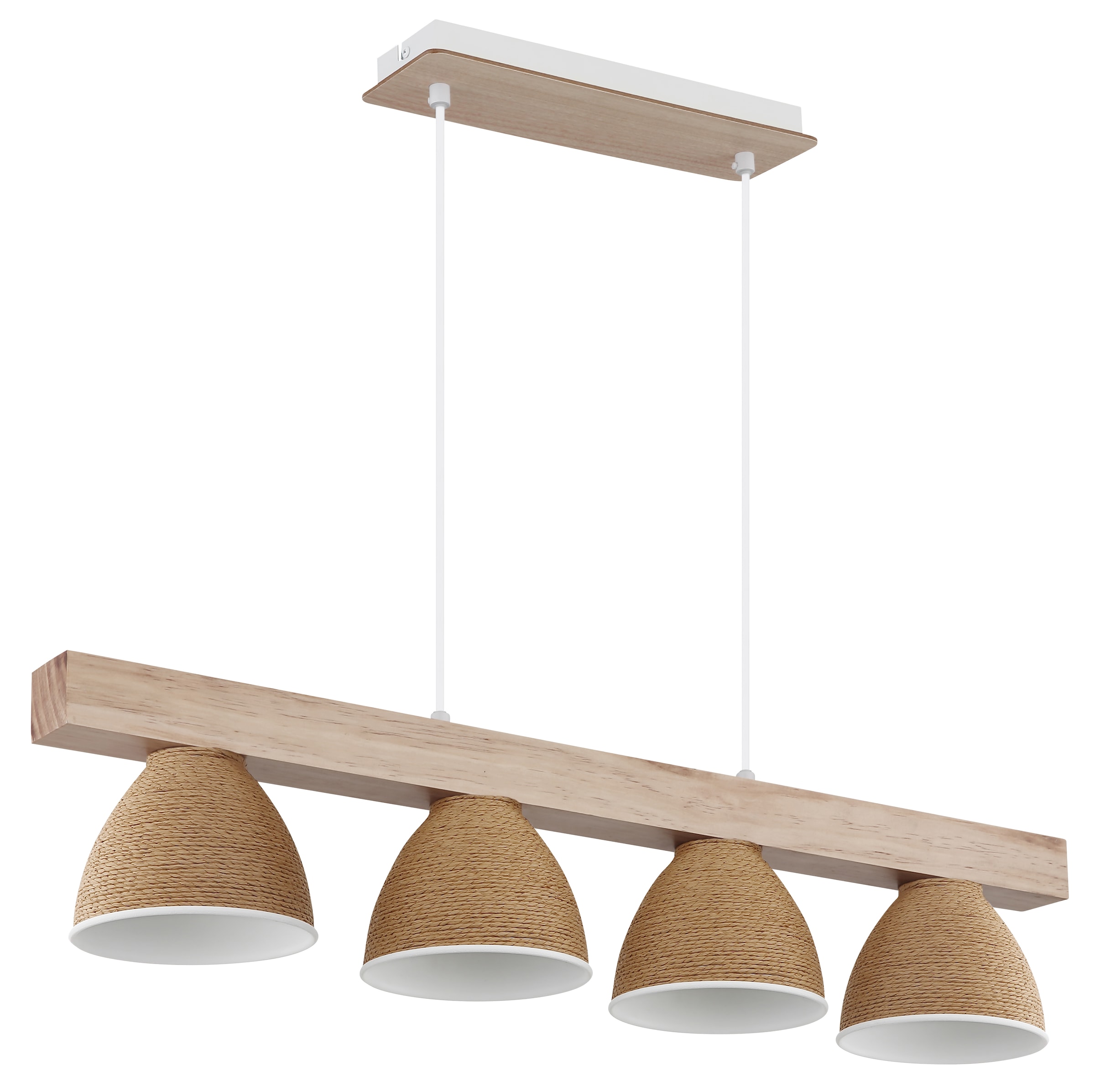 GLOBO LIGHTING Hängeleuchte »LYNDON« E14 1 Stk. Stilvolle Hängeleuchte: Holz & Metall, höhenkürzbar, modern
