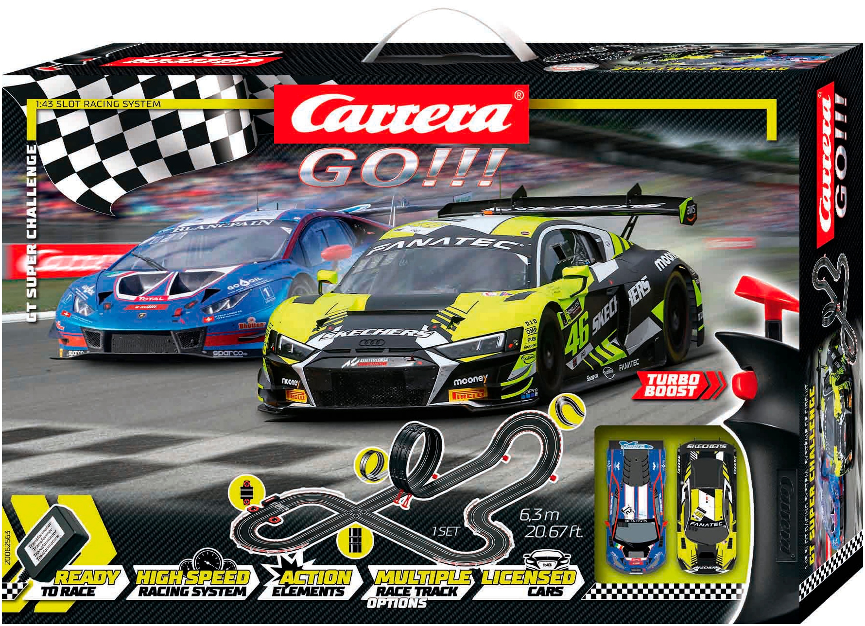 Carrera® Autorennbahn »Carrera GO!!! - GT Super Challenge«