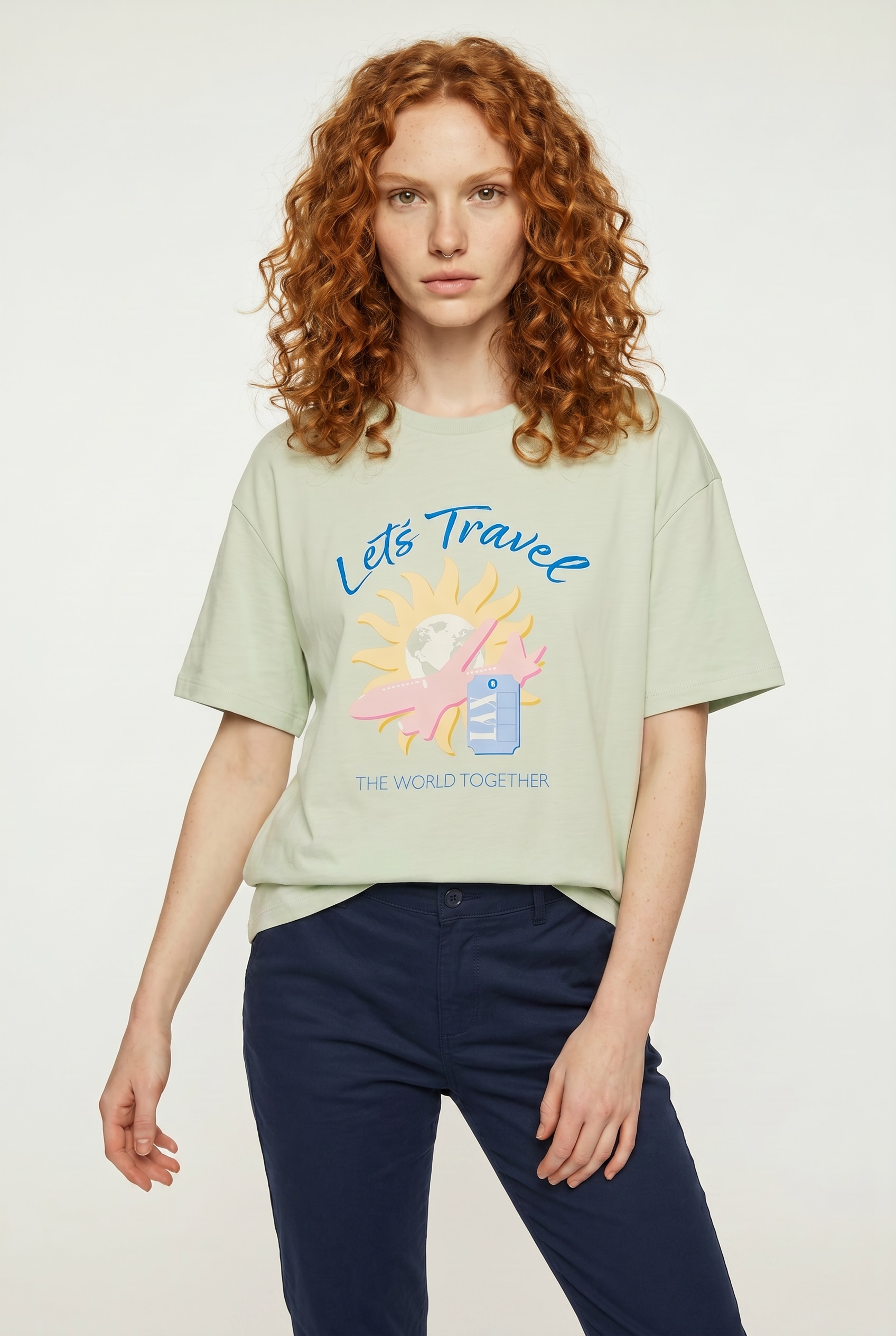 Vero Moda T-Shirt »VMNINNA MIA SS TOP BOX JRS« Baumwolle, Rückenprint