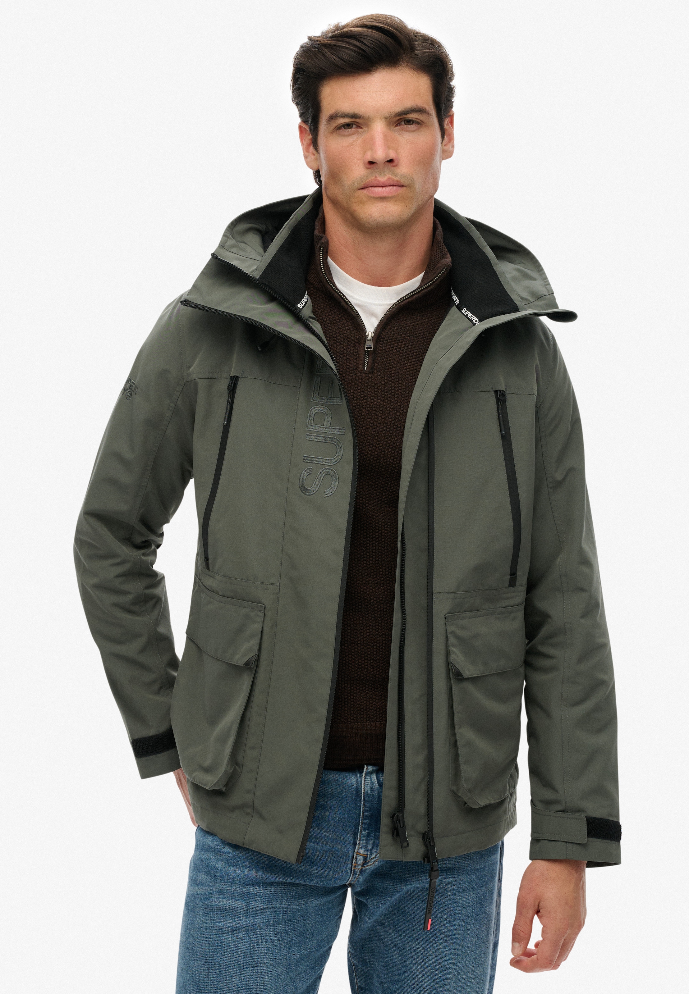 Superdry Outdoorjacke "HOOD ULTIMATE EMB WINDBREAKER", mit Kapuze günstig online kaufen